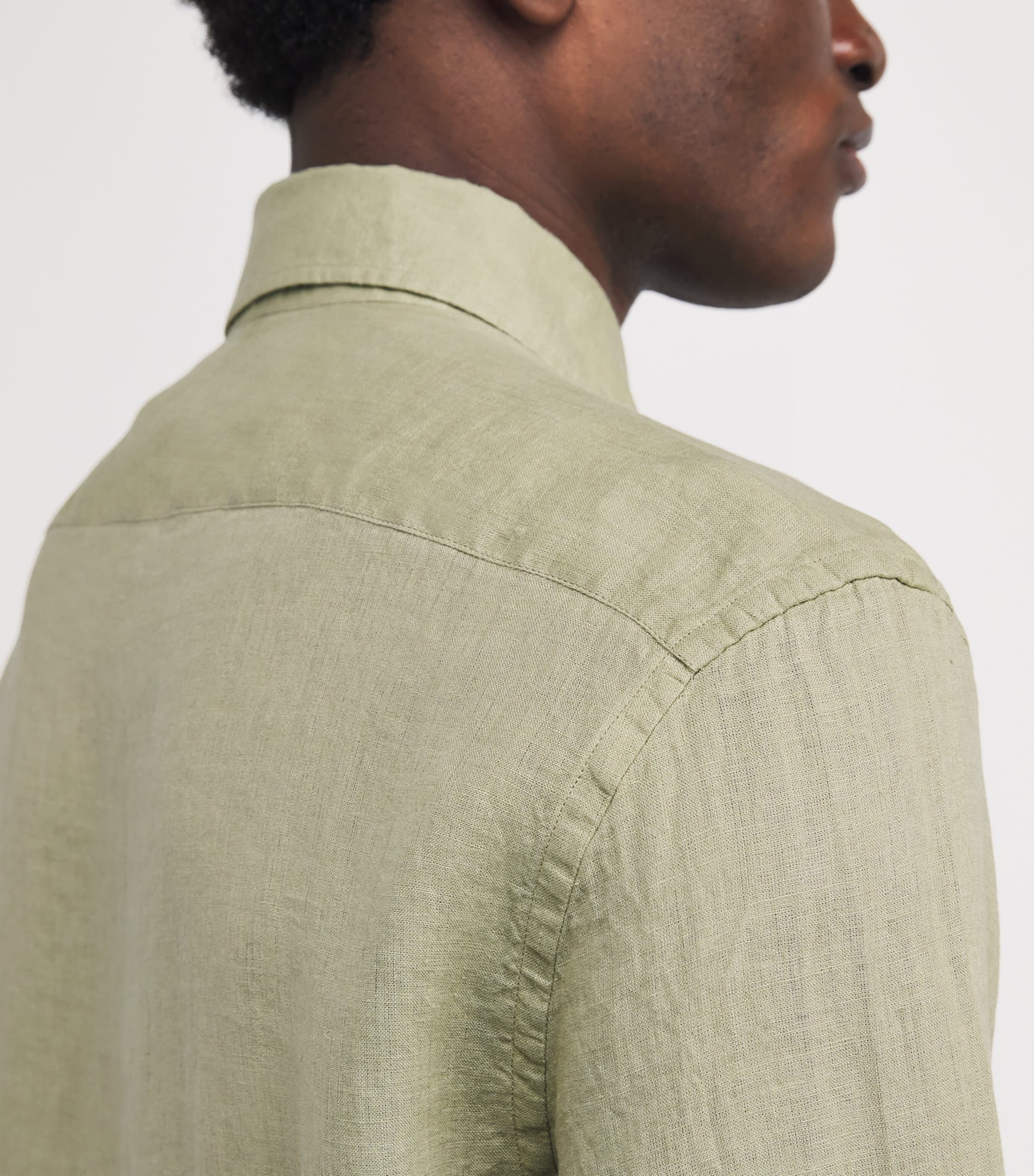 Linen Shirt 51 GREEN COLOURED Image 6