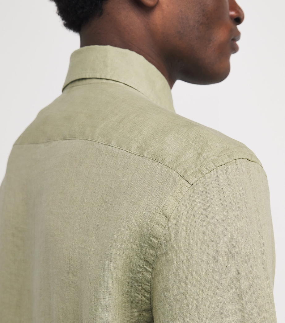 Linen Shirt 51 GREEN COLOURED Image 6