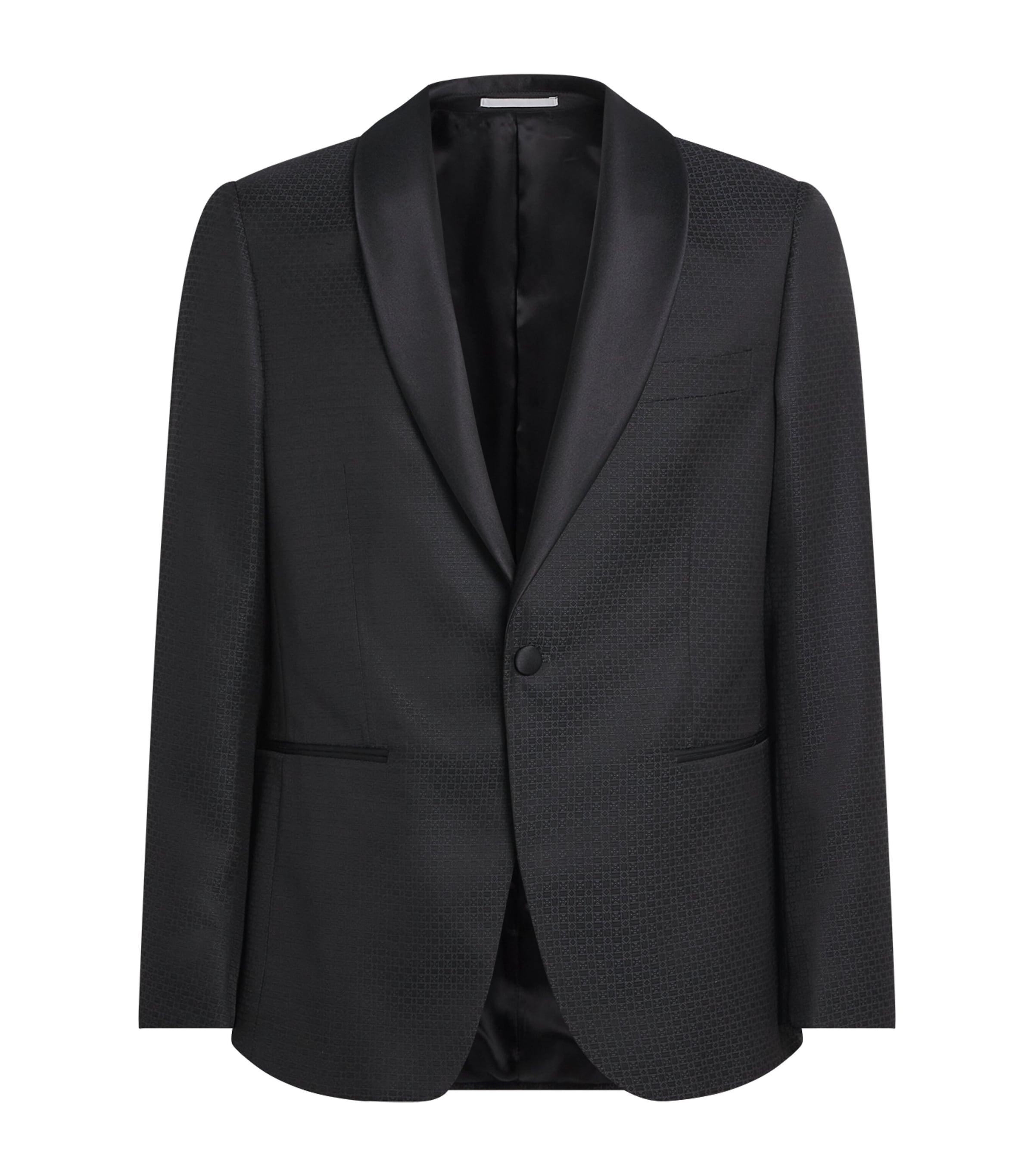 Pal Zileri Mens Jacquard 2-Piece Suit Black Image 1