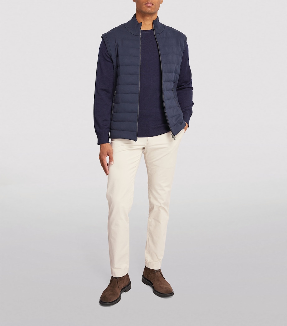 Stretch-Cotton Slim Chinos BASIC SAND Image 5
