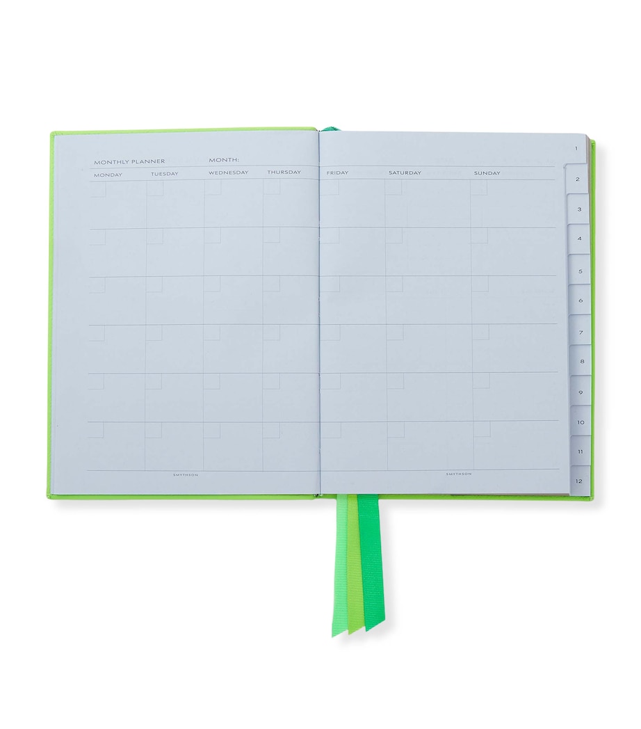 Leather Soho Planner Notebook APPLE GREEN Image 2