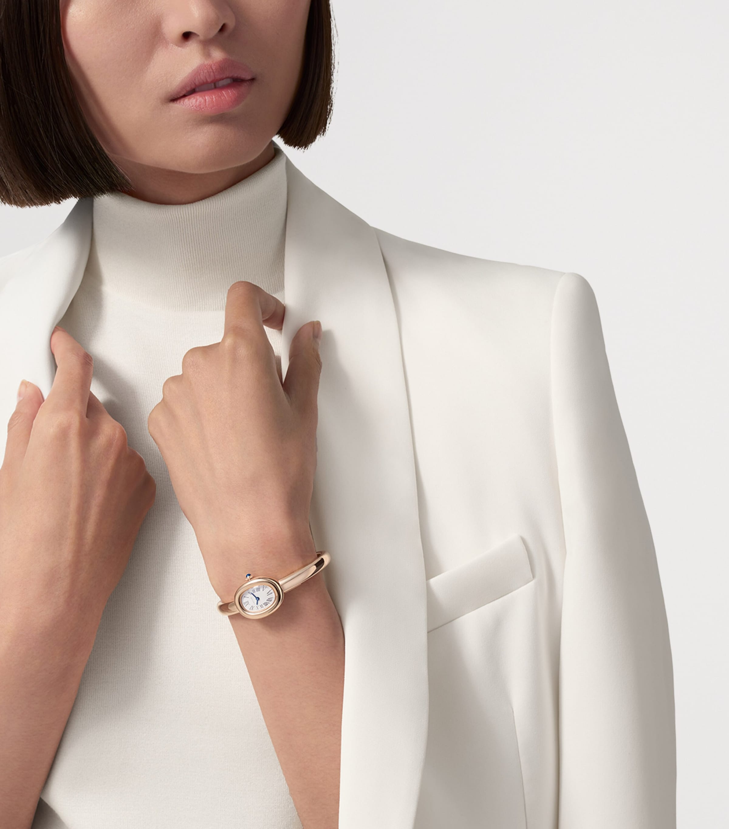 Mini Rose Gold Baignoire Watch 18.5mm (Size 17) ROSE GOLD Image 2