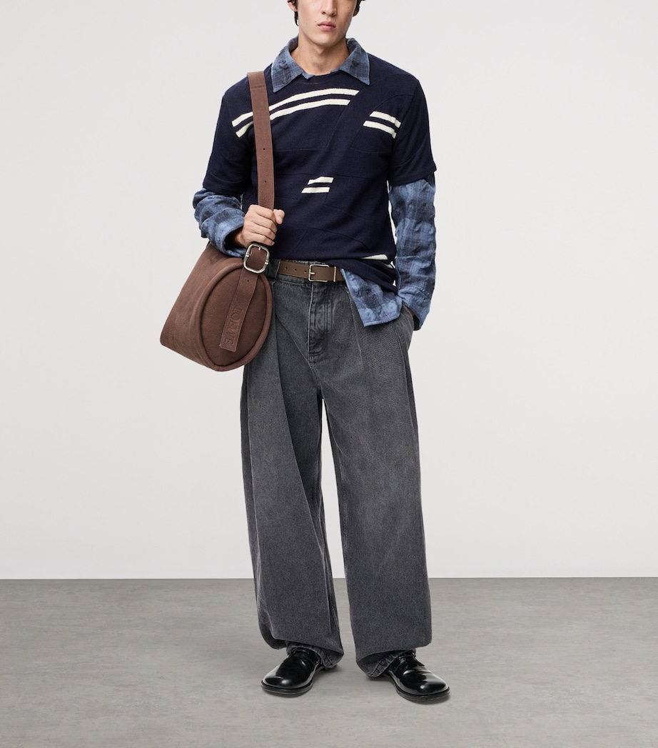 Pleated Jeans BLACK Image 2