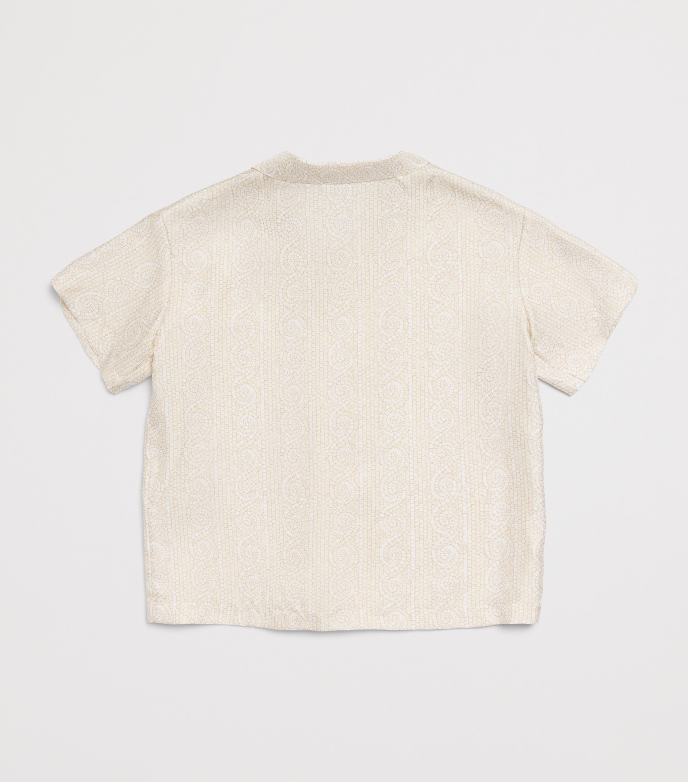 Versace Kids Silk Twill Greca Mosaic Shirt (4-14 Years) Image 2