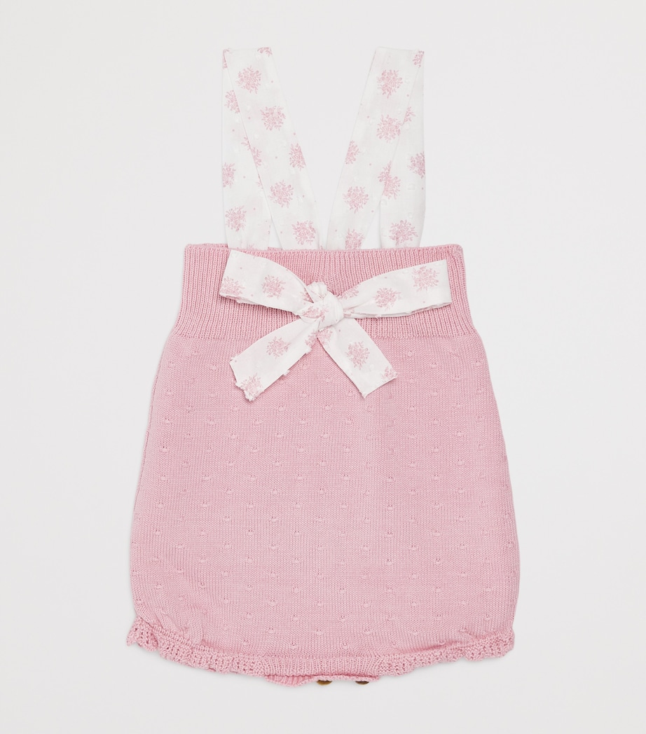 Cotton Mimosa Knitted Bodysuit (1-24 Months) 422 H82 DUNE PINK Image 2