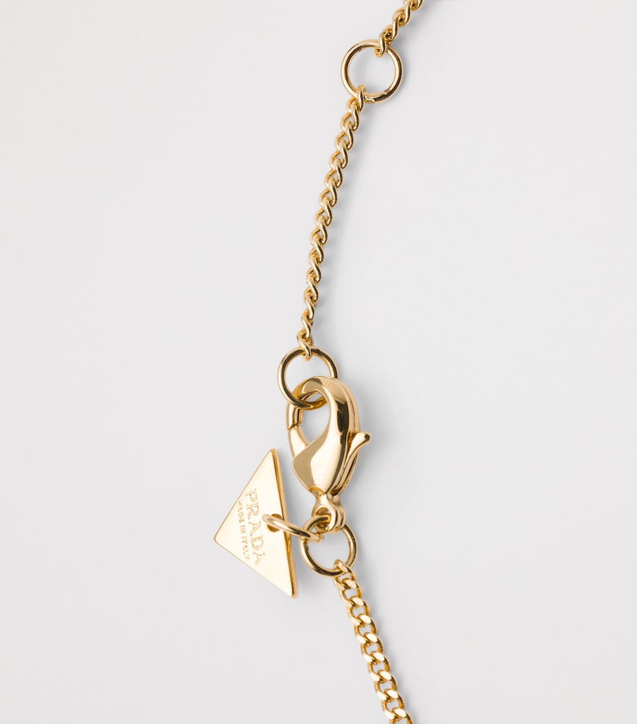 Prada Triangle Logo Pendant Necklace Image 2