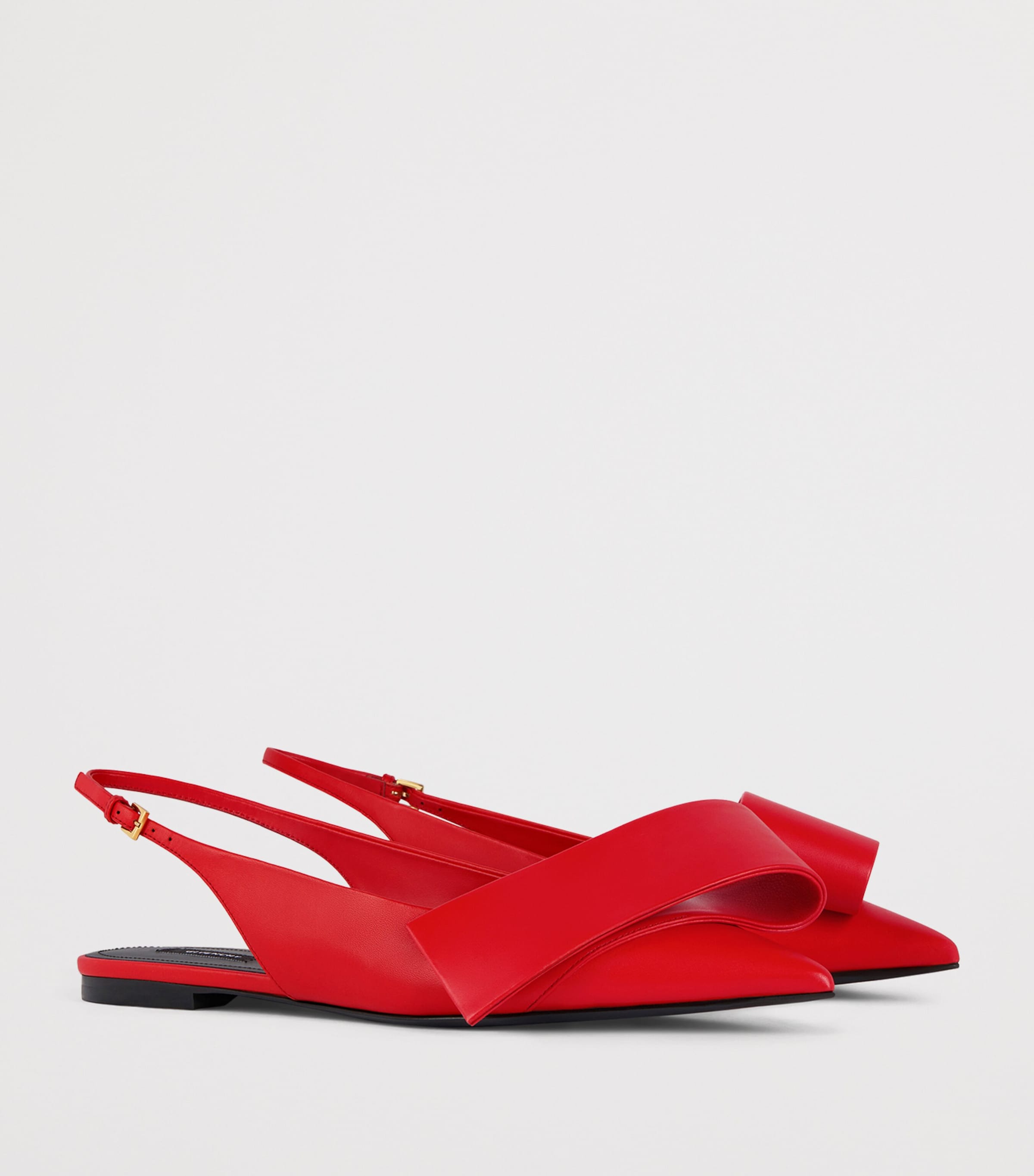 Givenchy Leather Twisted Ribbon Slingback Ballet Flats Image 2