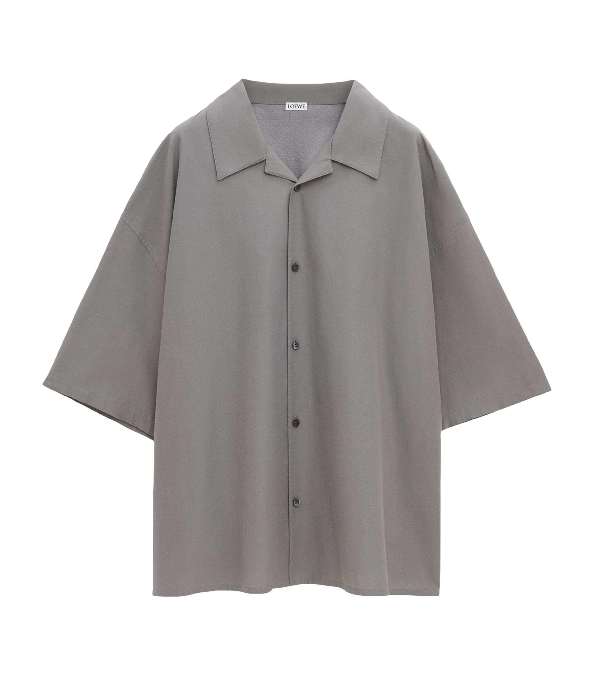 Shop Loewe Oversized Short-sleeve Shirt In Grey