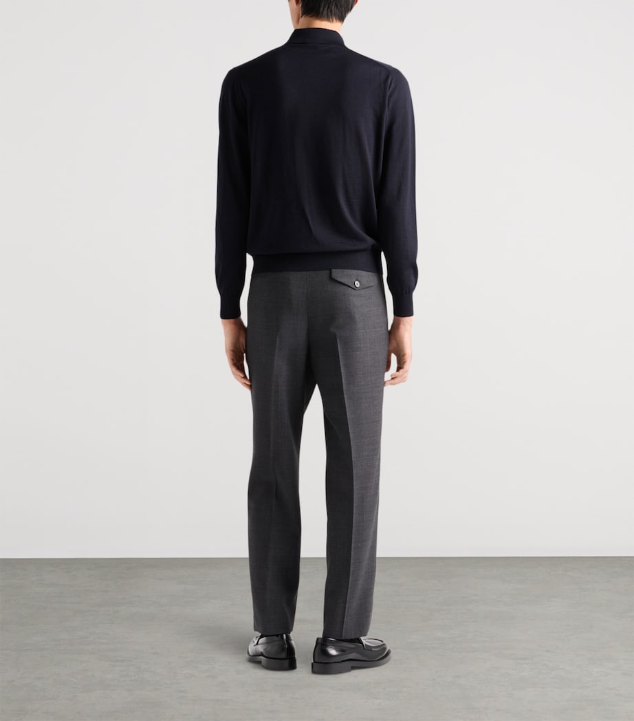 Wool Polo Shirt F0008 Image 5