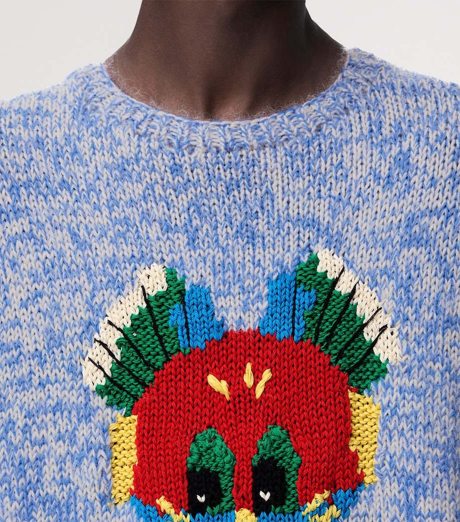 x Louis Wain Wool-Blend Cat Sweater BLUE/WHITE Image 10