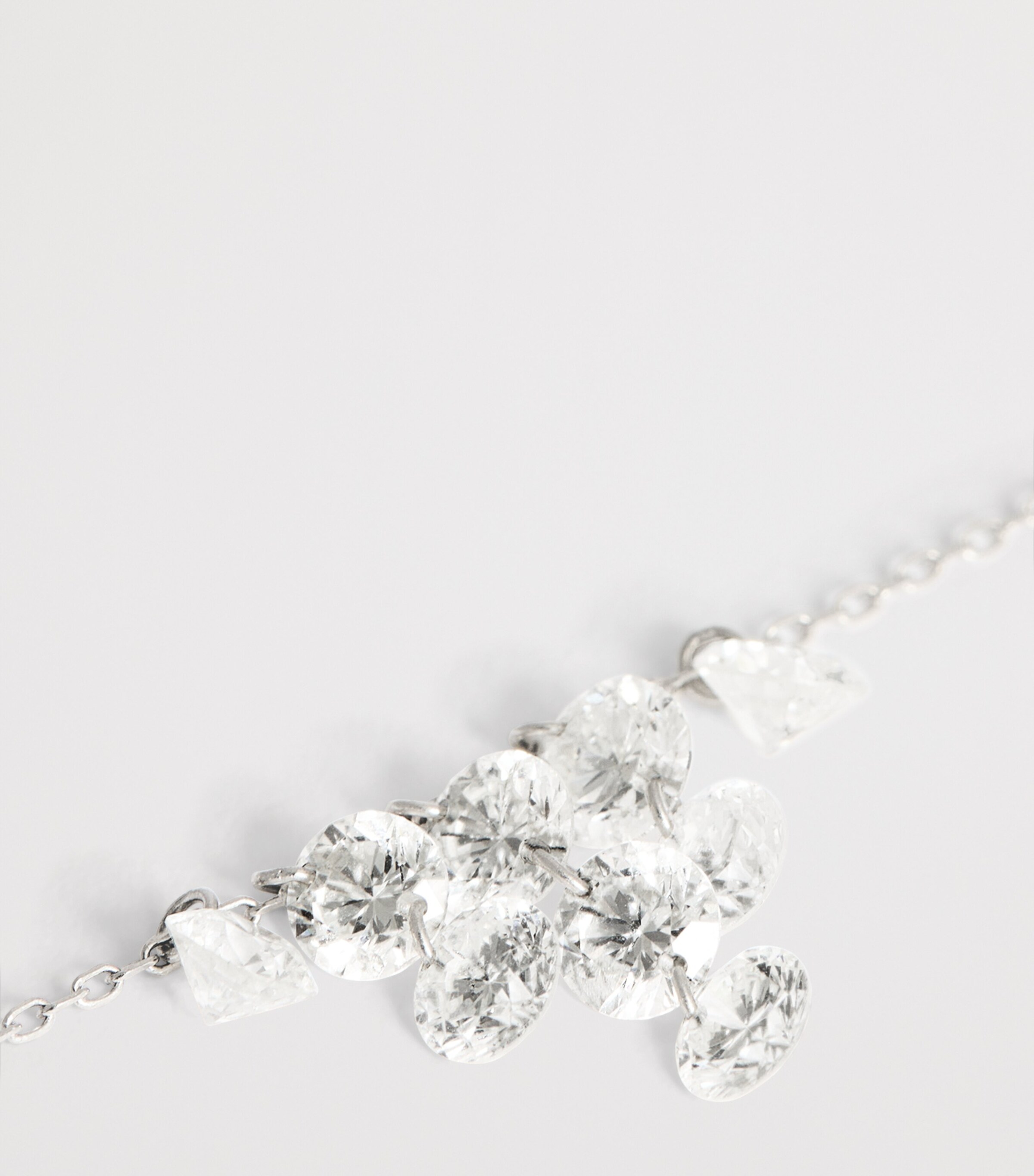 White Gold and Diamond Céleste Necklace WHITE GOLD Image 5