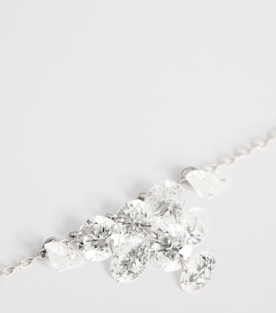 White Gold and Diamond Céleste Necklace WHITE GOLD Image 5