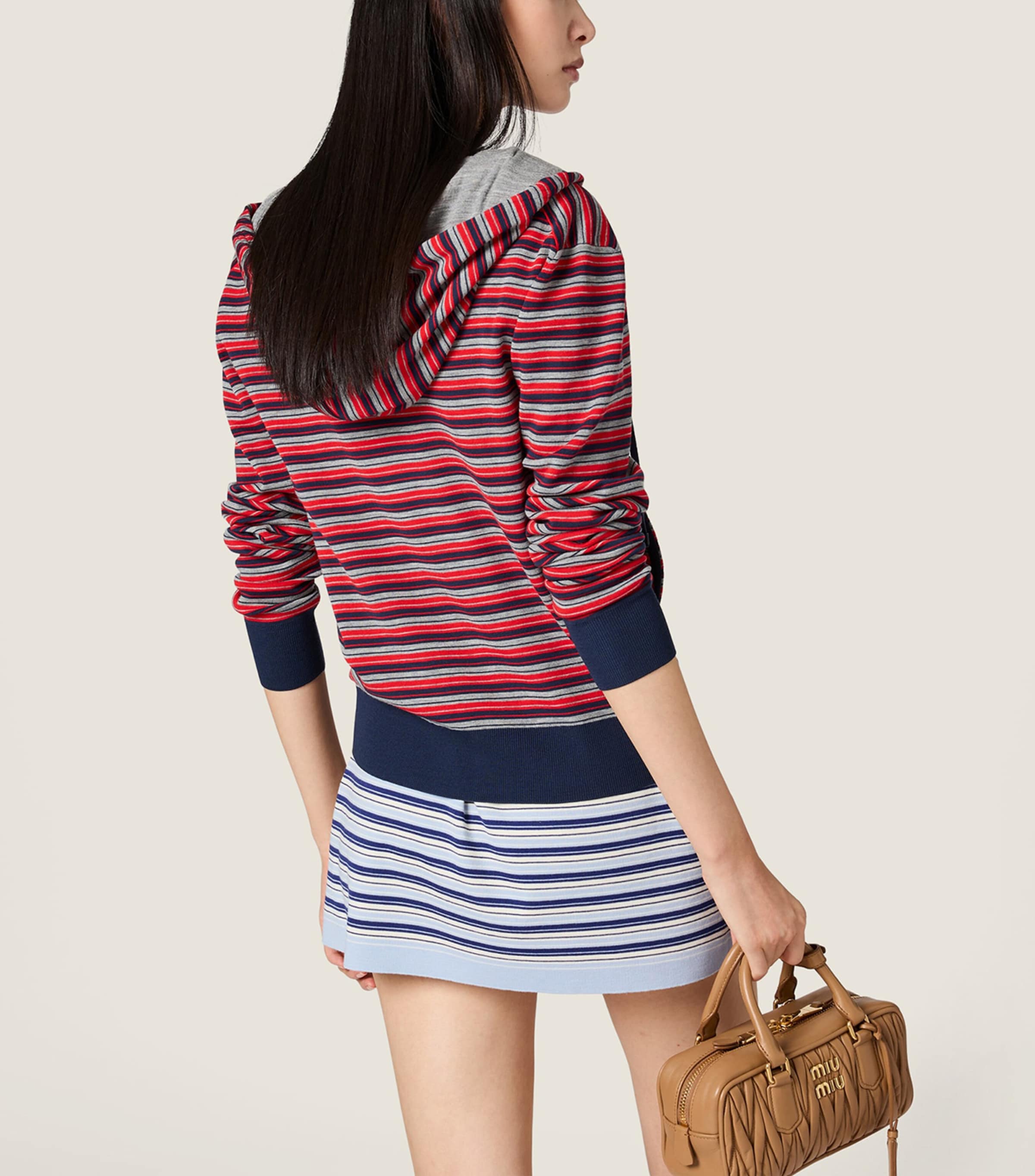 Miu Miu Womens WOOL HOODIE JACKET. Image 3