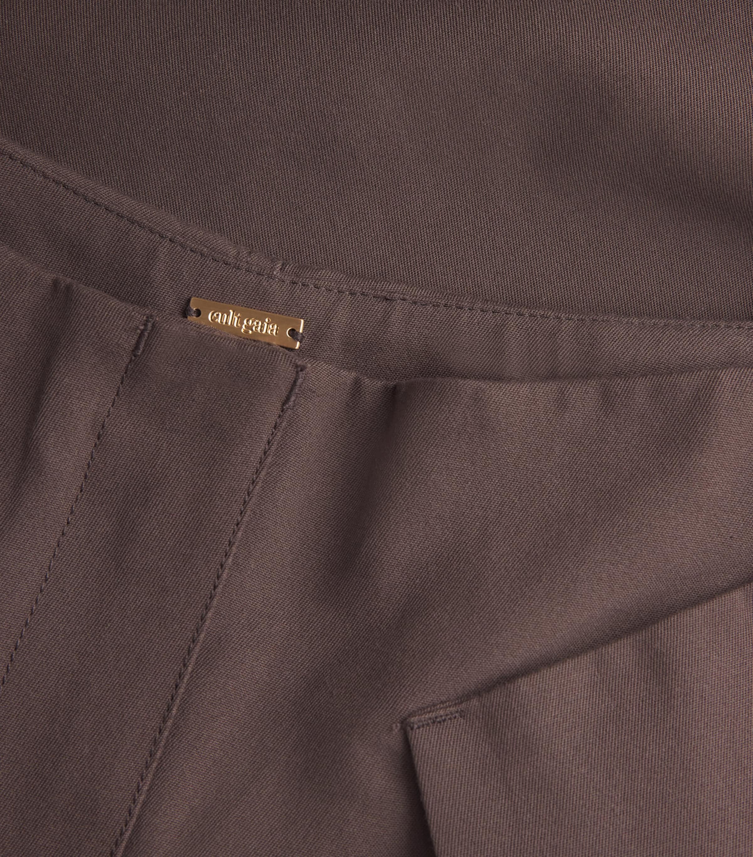 Cult Gaia Womens Pleated Arden Barrel-Leg Trousers Luwak Image 6
