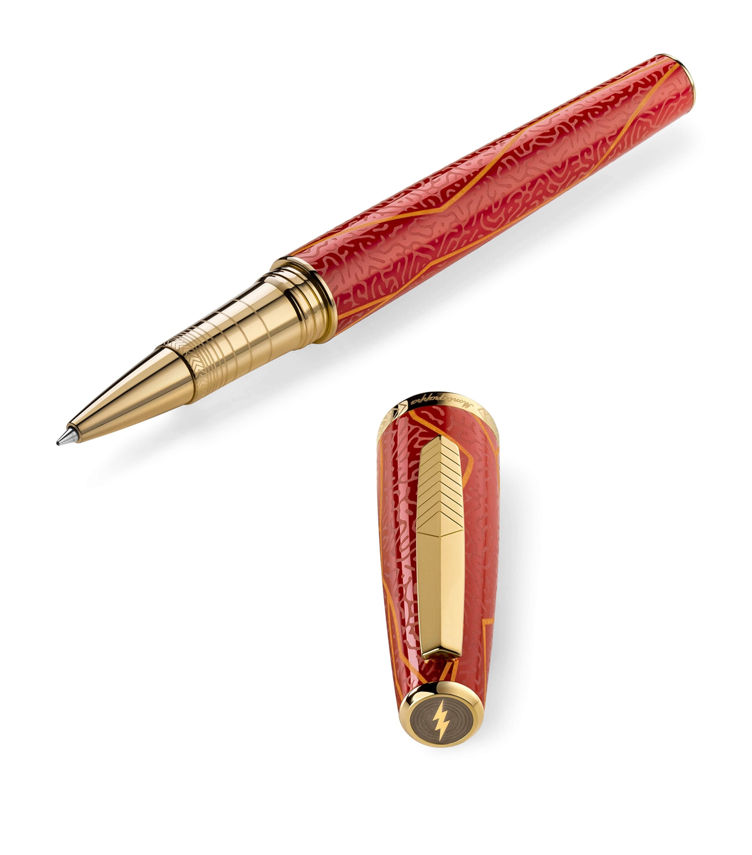 Montegrappa The Flash Rollerball Pen Red&gold Image 4