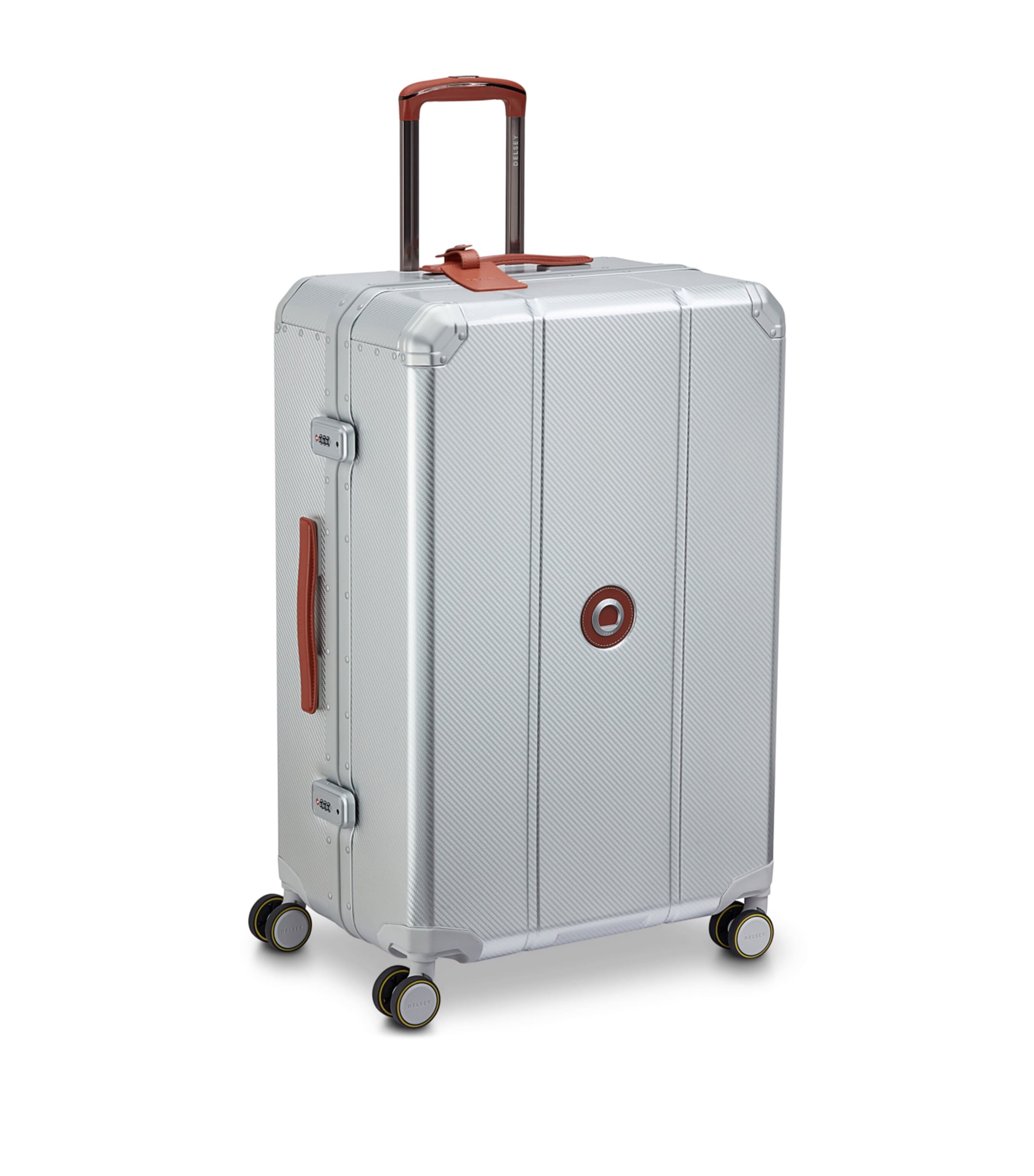 Delsey Hardside Check-In Suitcase (76cm) Silver Image 3