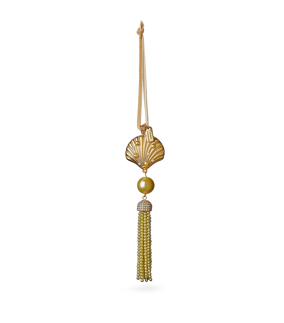 Shell Tassel Tree Decoration GOLD Image 1