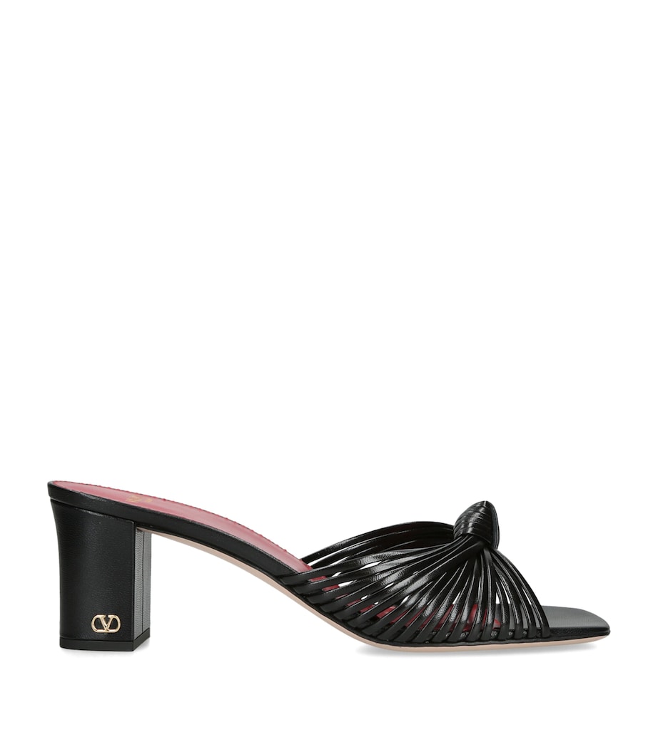 Valentino Garavani Leather Annet Mules 60 Black Image 1