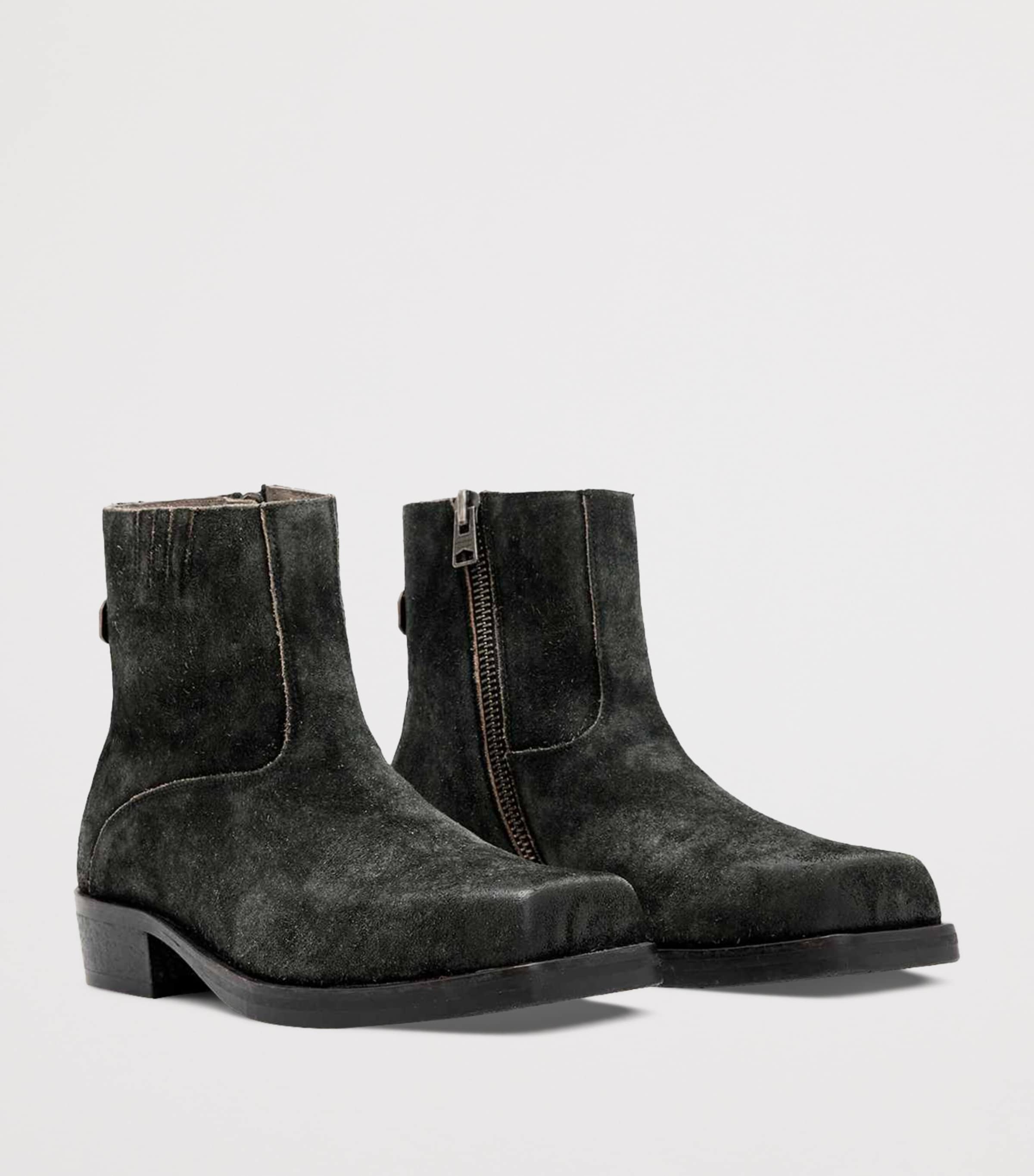 Suede Orla Ankle Boots CHARCOAL GREY Image 3