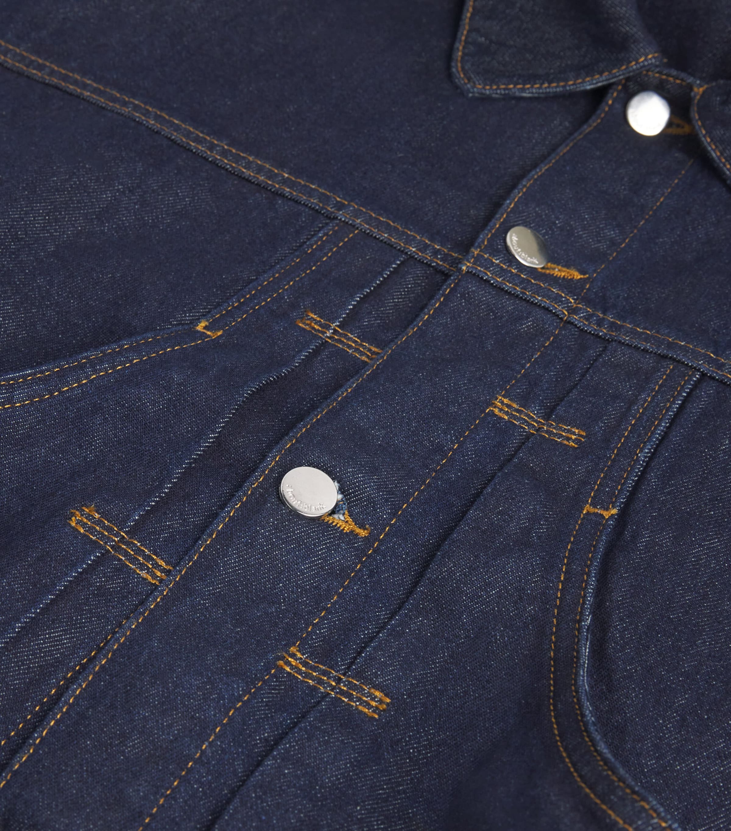 Cropped Denim Jacket RAW INDIGO Image 5
