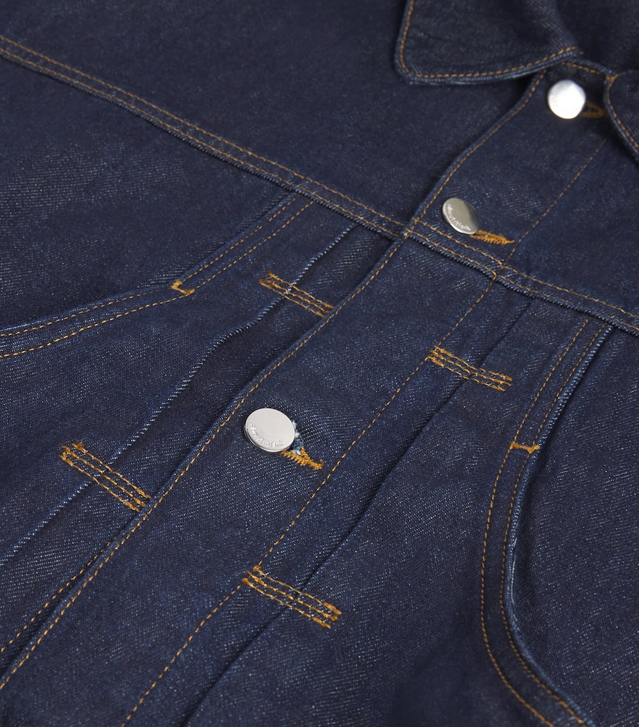 Cropped Denim Jacket RAW INDIGO Image 5