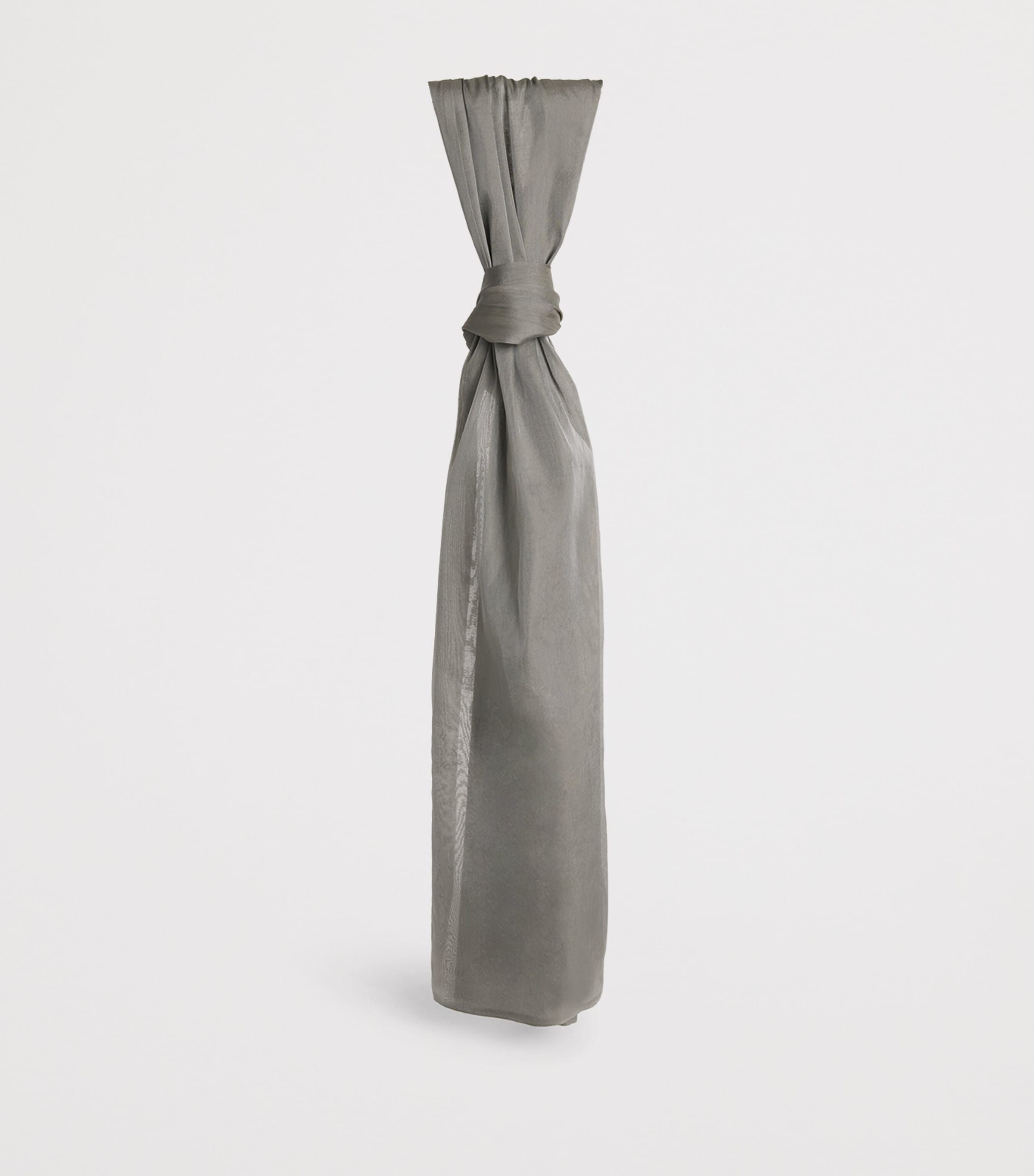 Silk-Blend Stole DARK GREY Image 3