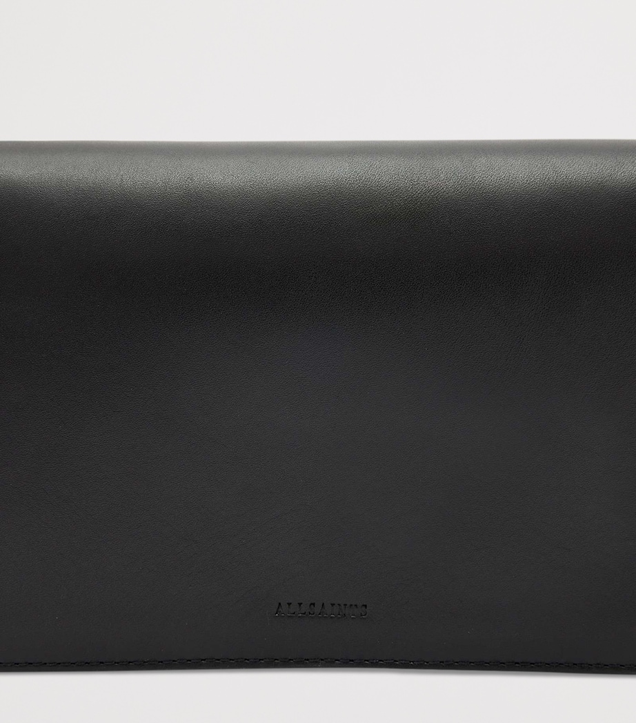 Leather Maeve Cross-Body Wallet BLACK Image 6