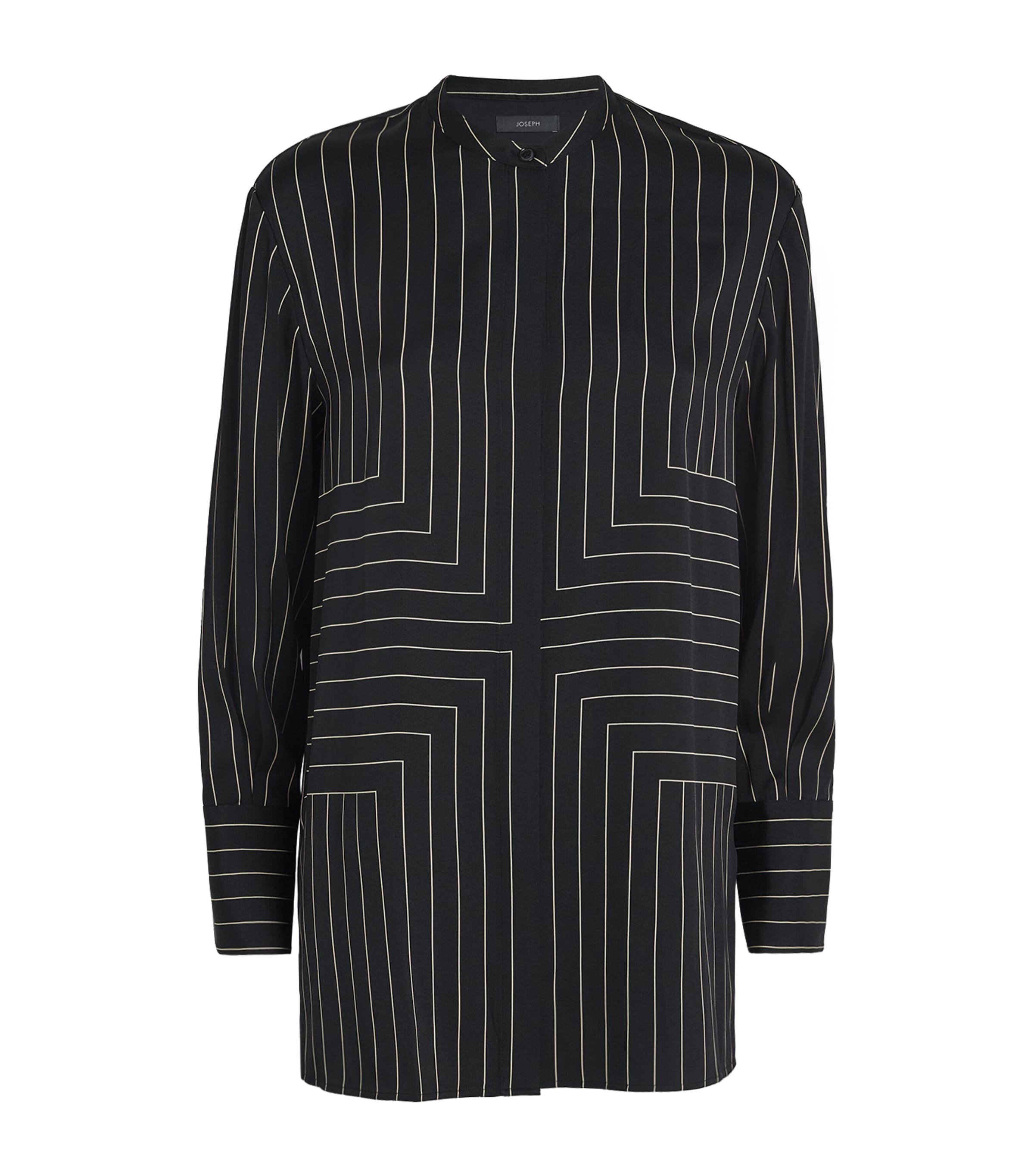 Geometric Print Athena Blouse BLACK/AFFOGATO Image 1