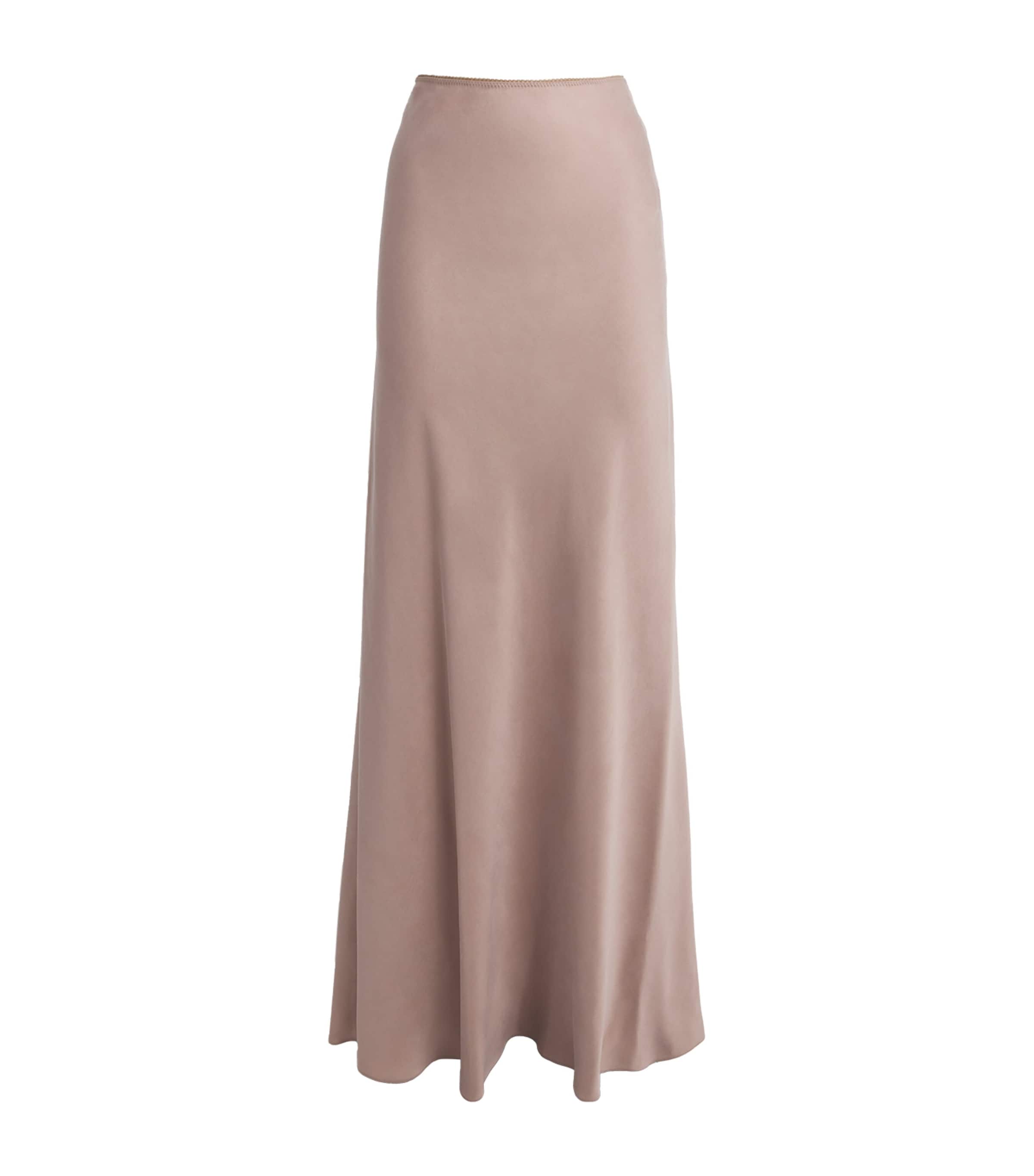 Fabiana Filippi Womens Draped Maxi Skirt Moka Meringa Image 1