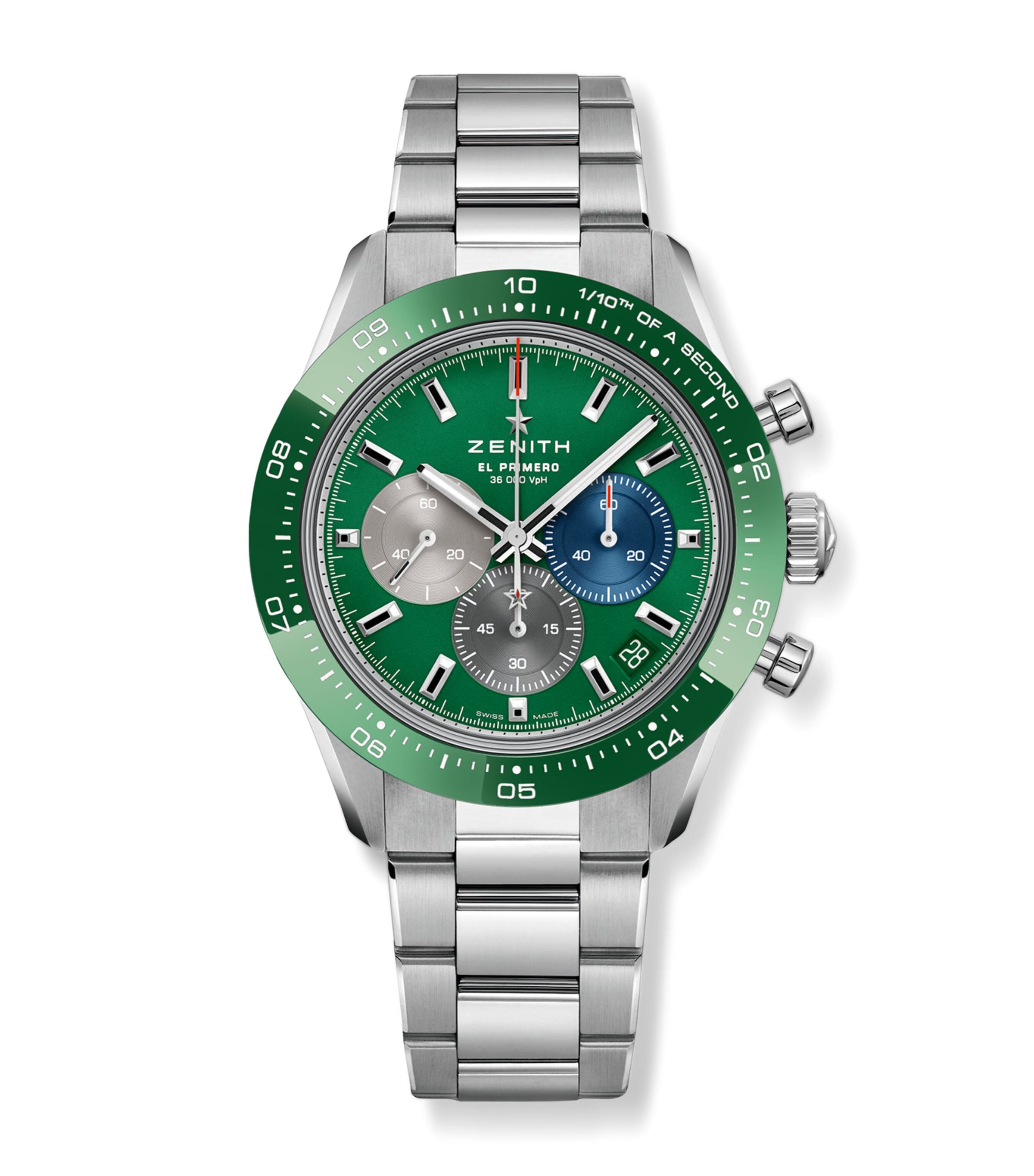 Stainless Steel Chronomaster Sport Watch 41mm GREEN Image 1