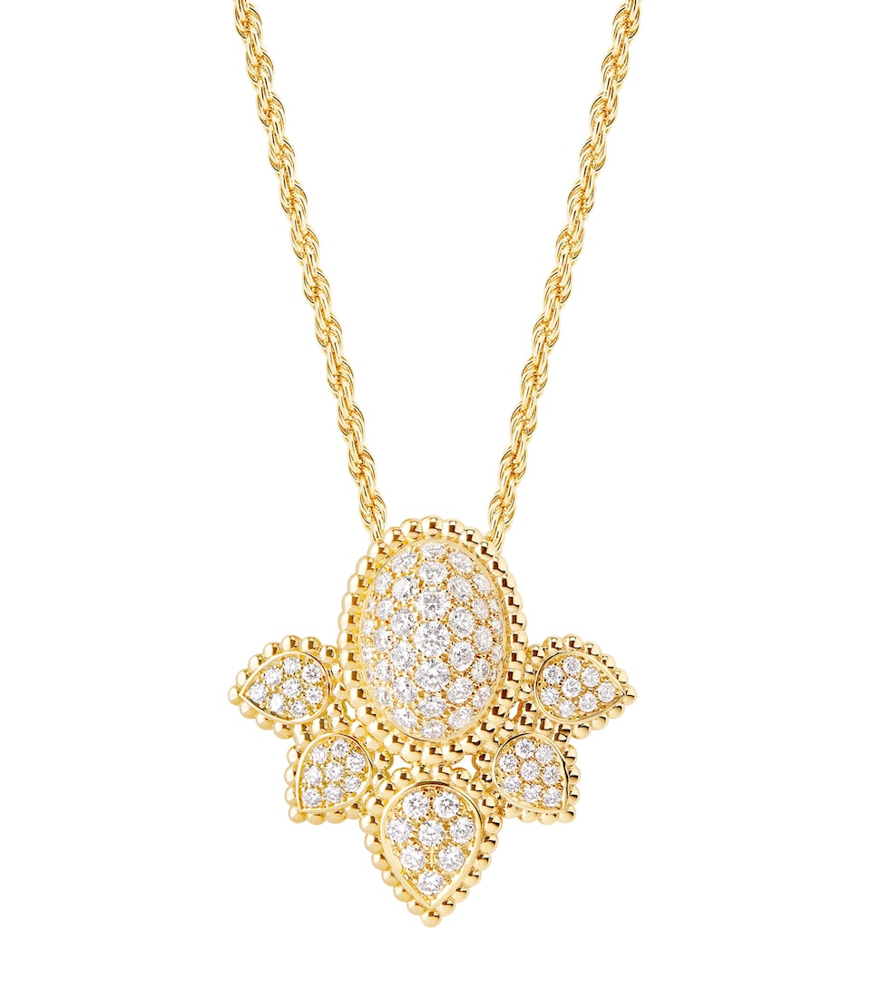 Yellow Gold and Diamond Serpent Bohème Vintage Necklace