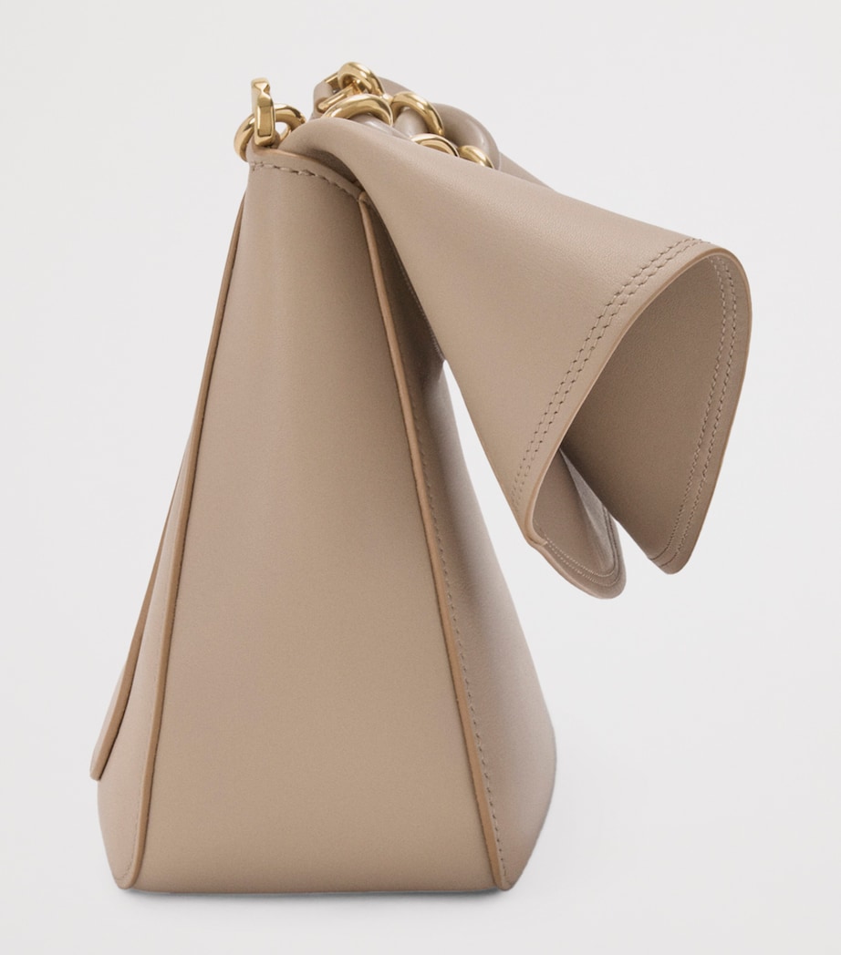 Medium Leather Ola Shoulder Bag SAND Image 4