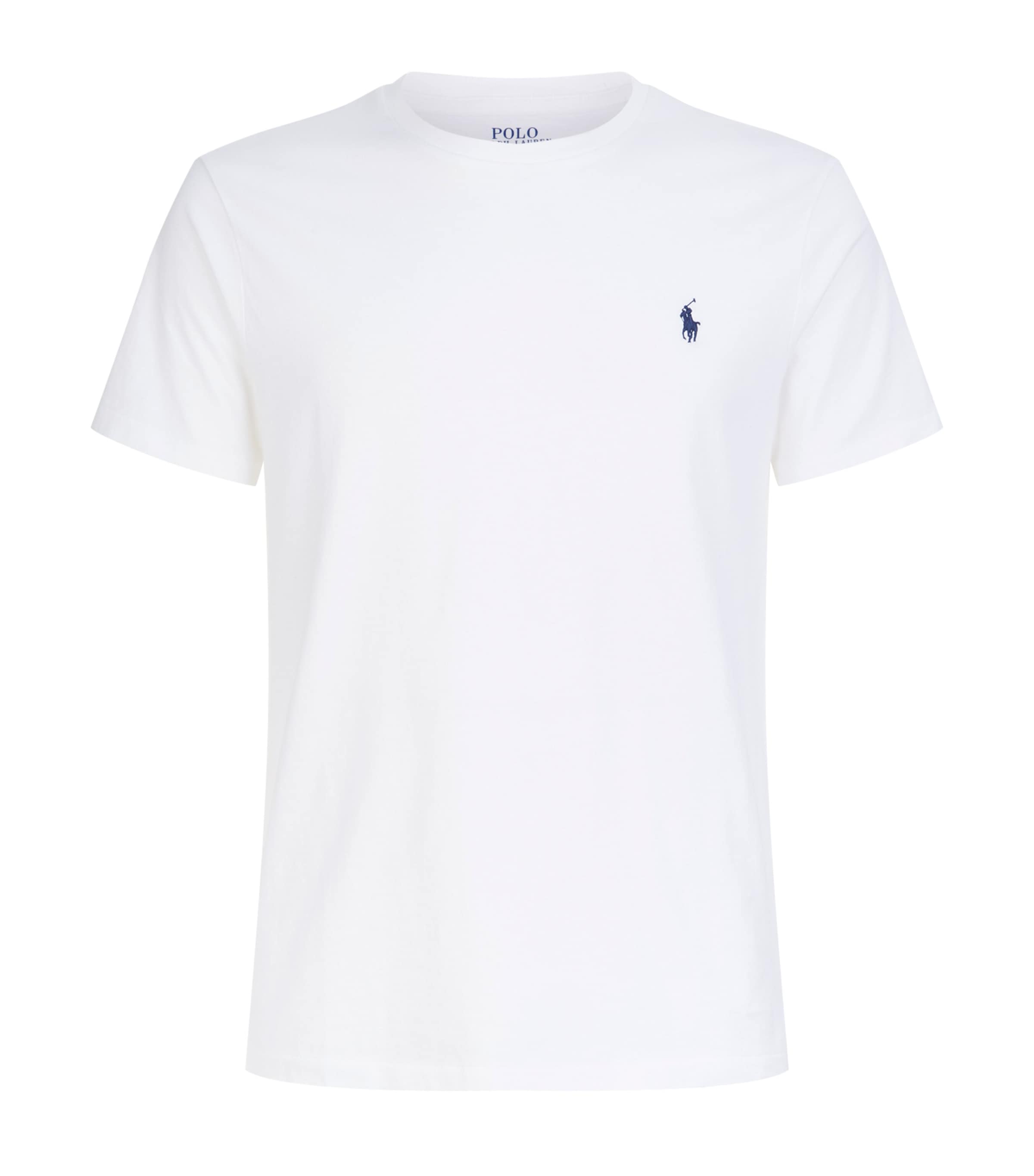 Shop Polo Ralph Lauren Cotton Logo T-shirt In White