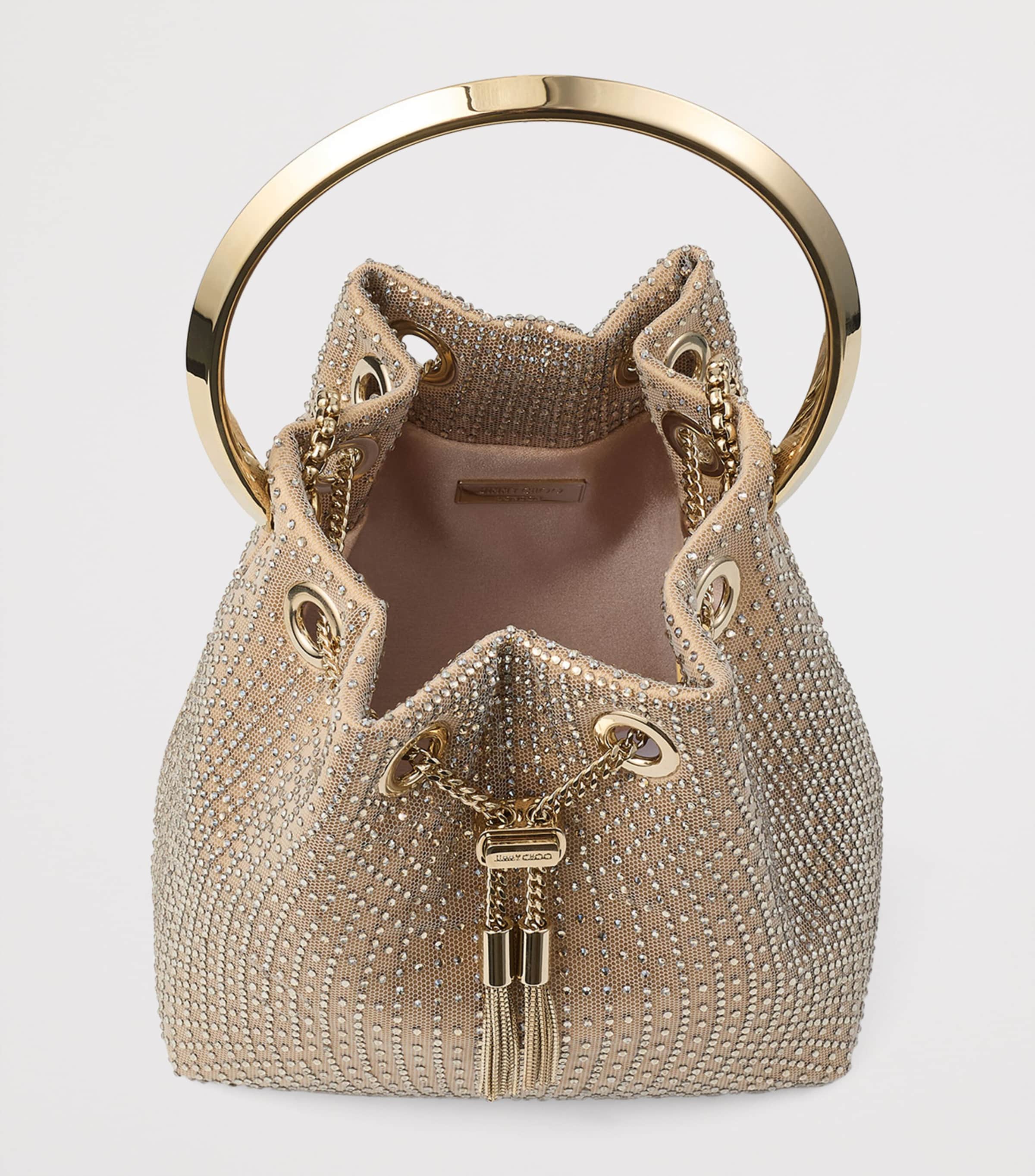 Embellished Bon Bon Top-Handle Bag LIGHT GOLD MIX/LIGHT Image 5