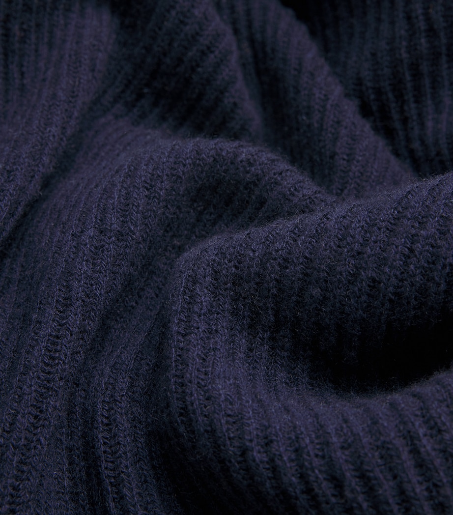 Cashmere Ribbed Rollneck Sweater ULTRAMARINE Image 5