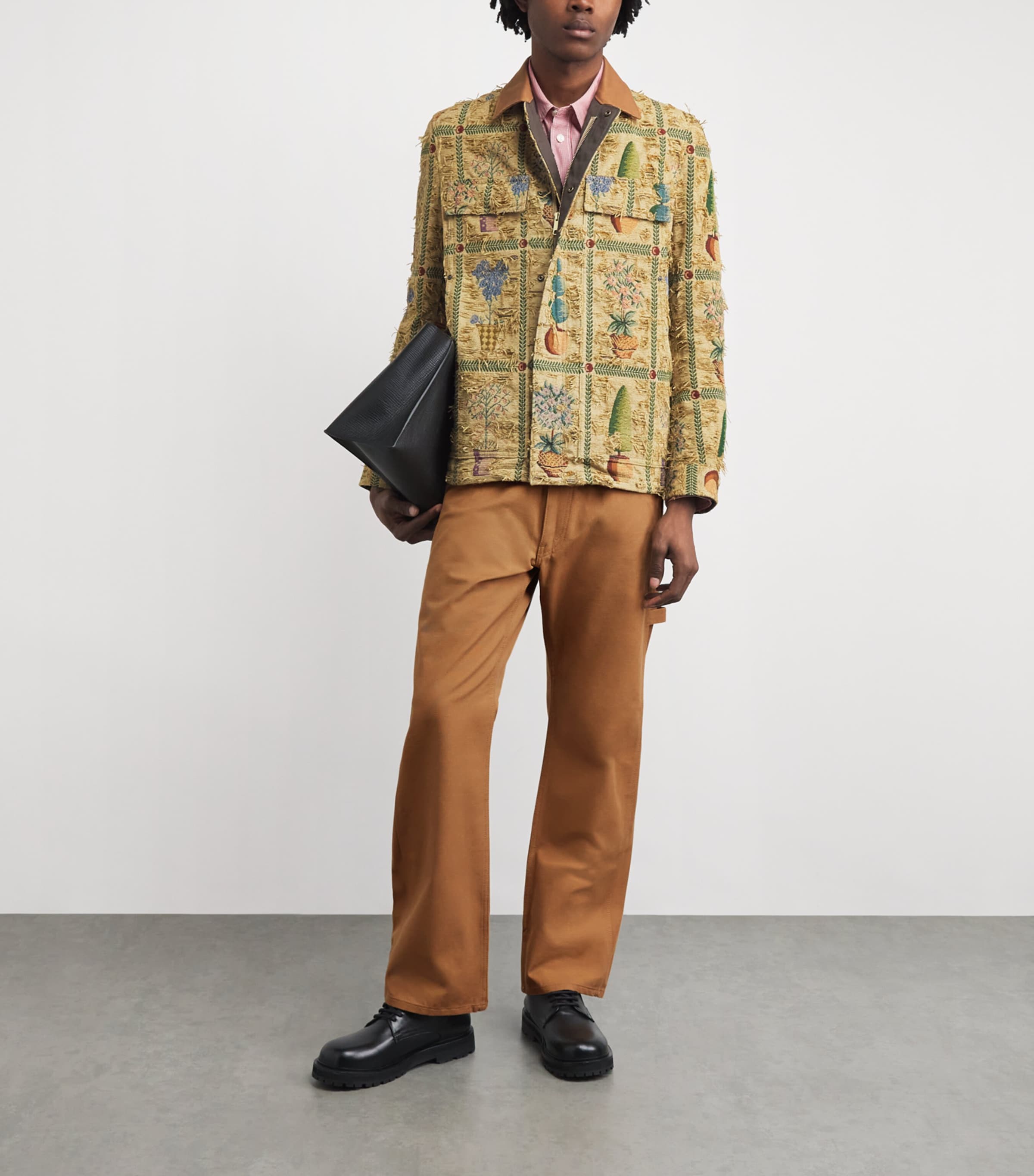 Junya Watanabe MAN Mens Cotton Trousers Brown Image 2