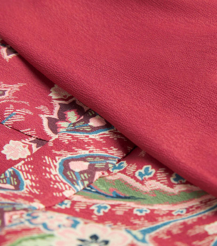 Crepe de Chine Paisley Maxi Dress X0868 Image 5