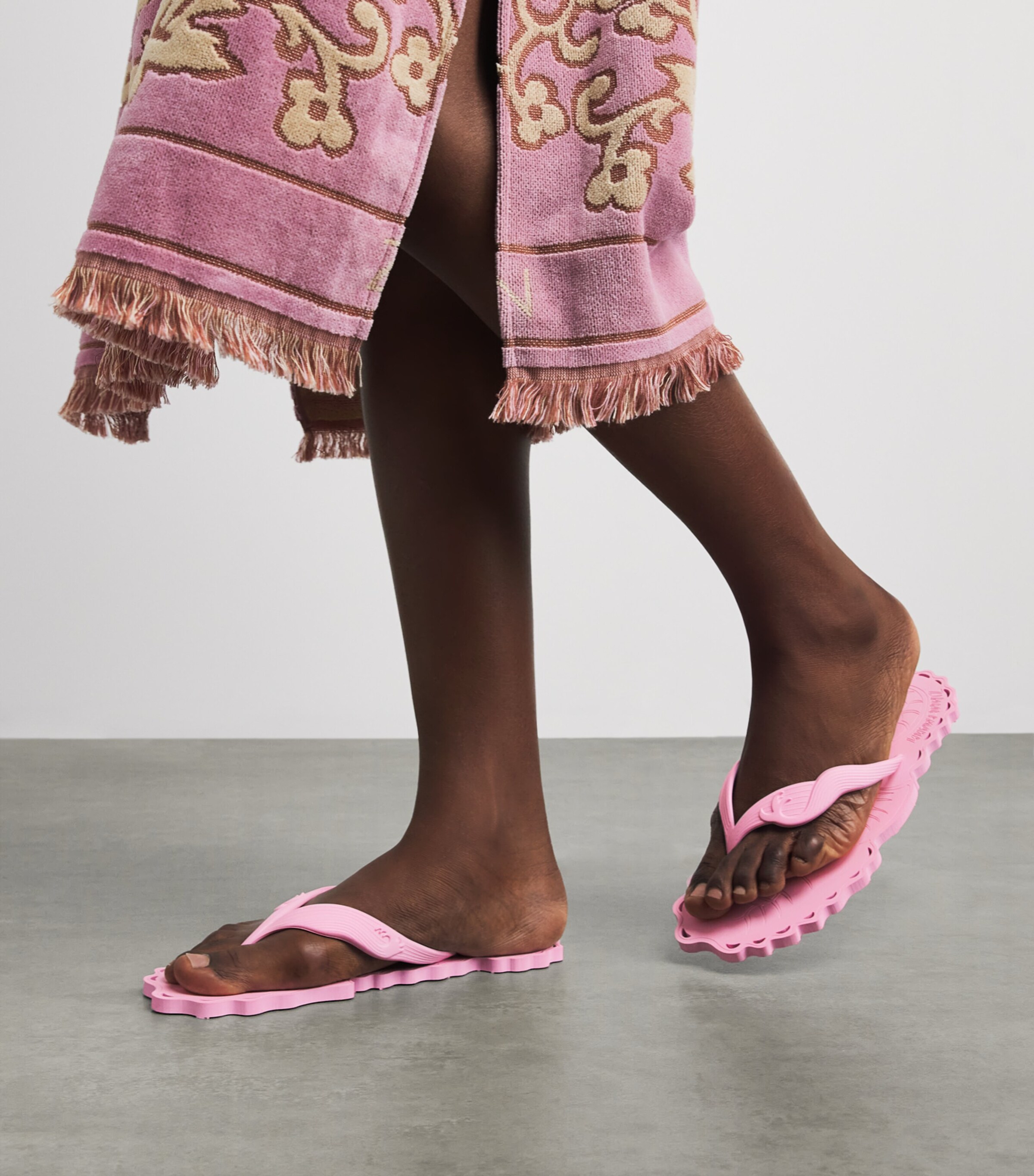 Zimmermann Seafoam Flip Flops Bubble Gum Image 2