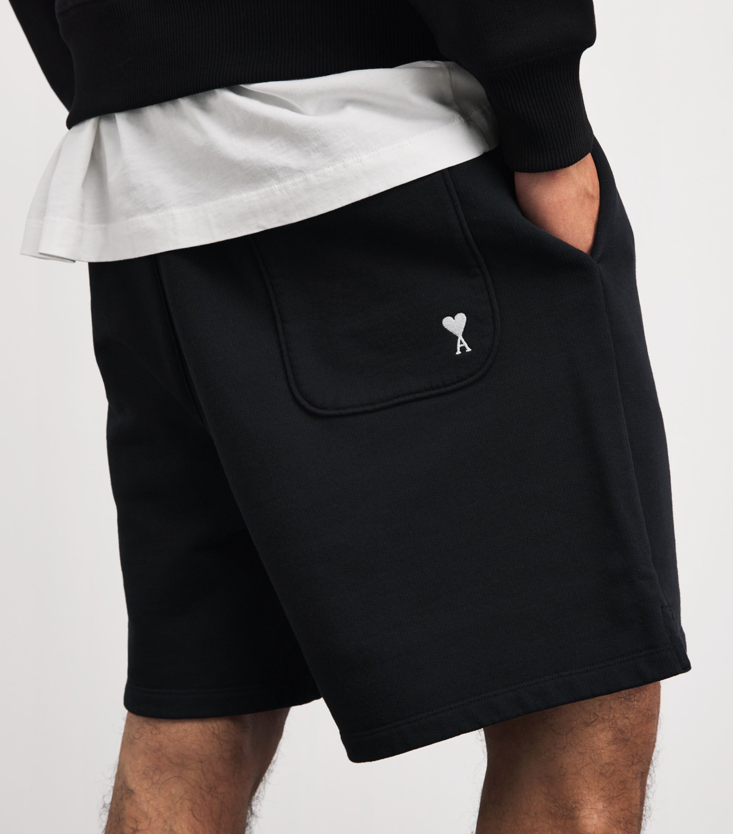 Cotton Ami de Coeur Shorts 045 NOIR/BLANC CREME Image 6