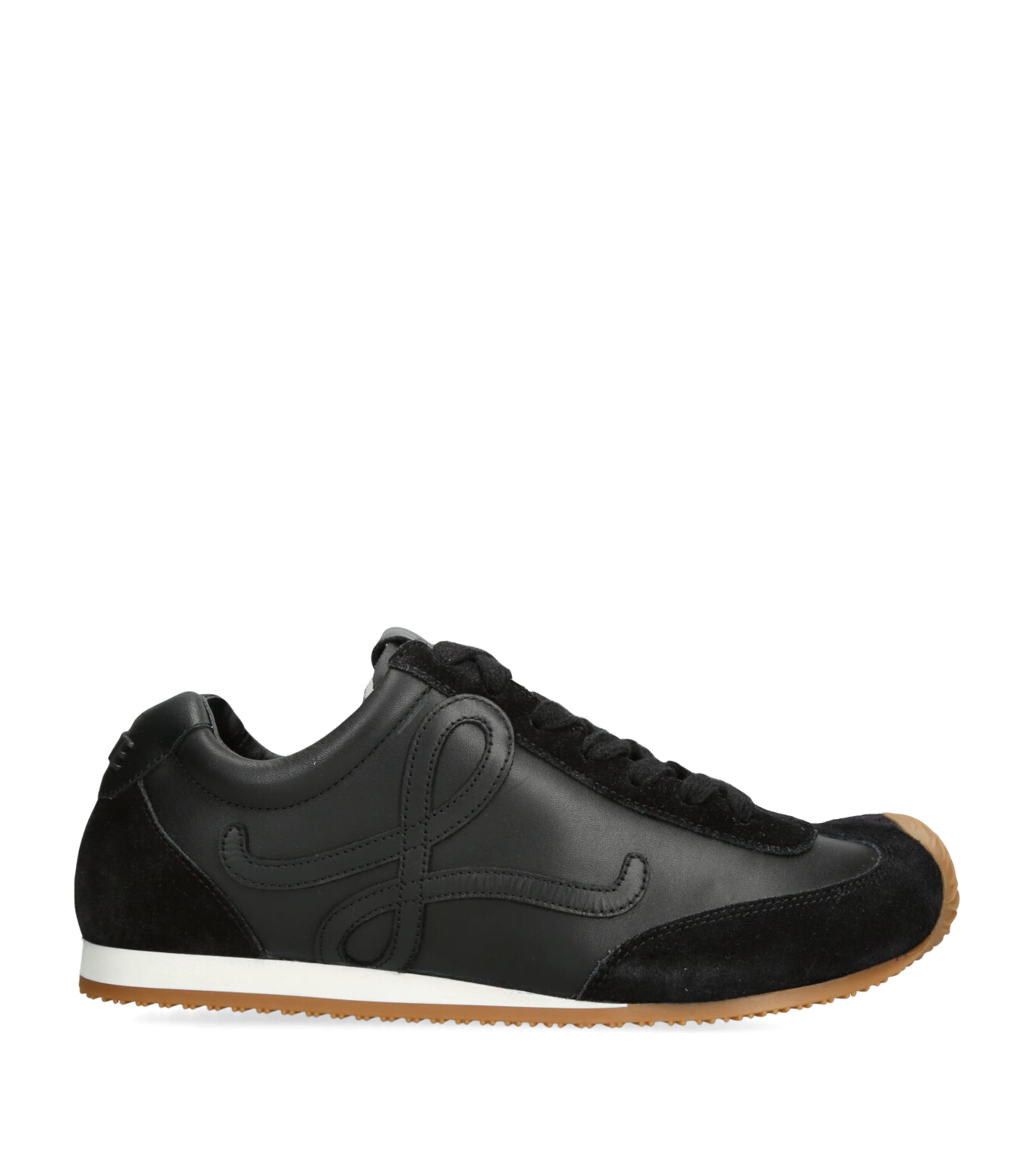 Loewe Womens Ballet Runner 2.0 Low-top Leather Trainers Blac In Black