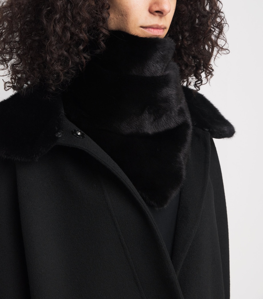 Mink Fur-Leather Bandana C99 Image 2