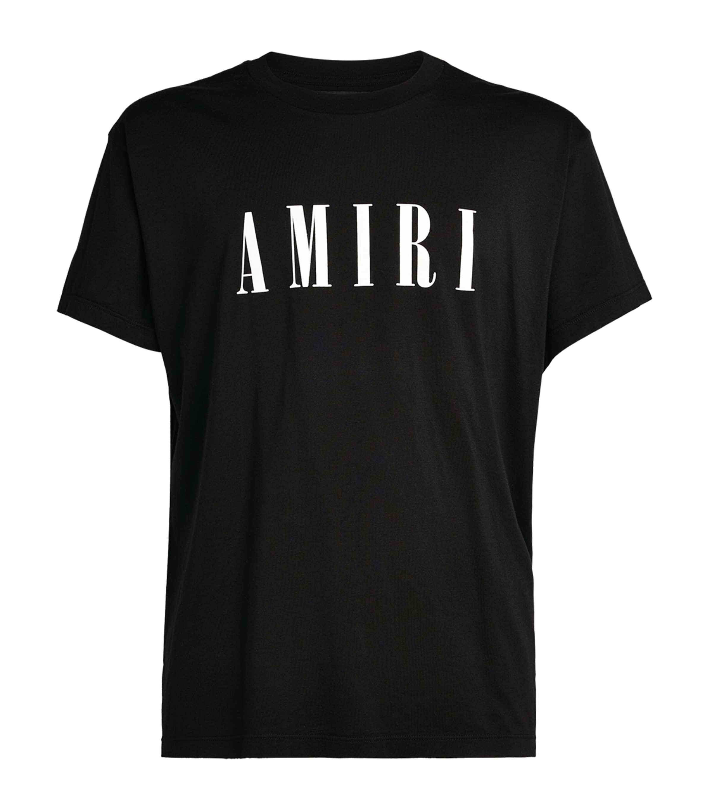 Shop Amiri Logo T-shirt In Black