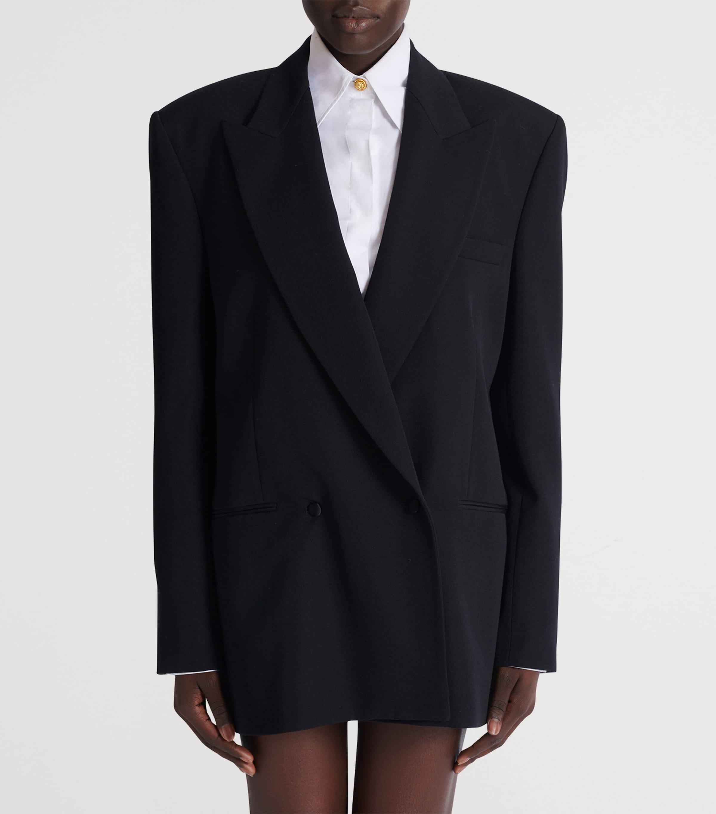 Wool Oversized Blazer 0PA NOIR Image 4