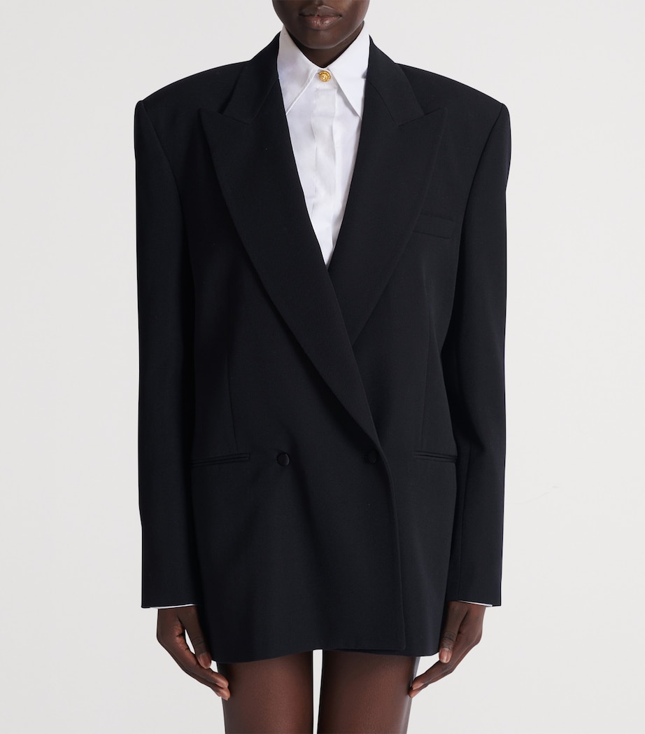 Wool Oversized Blazer 0PA NOIR Image 4