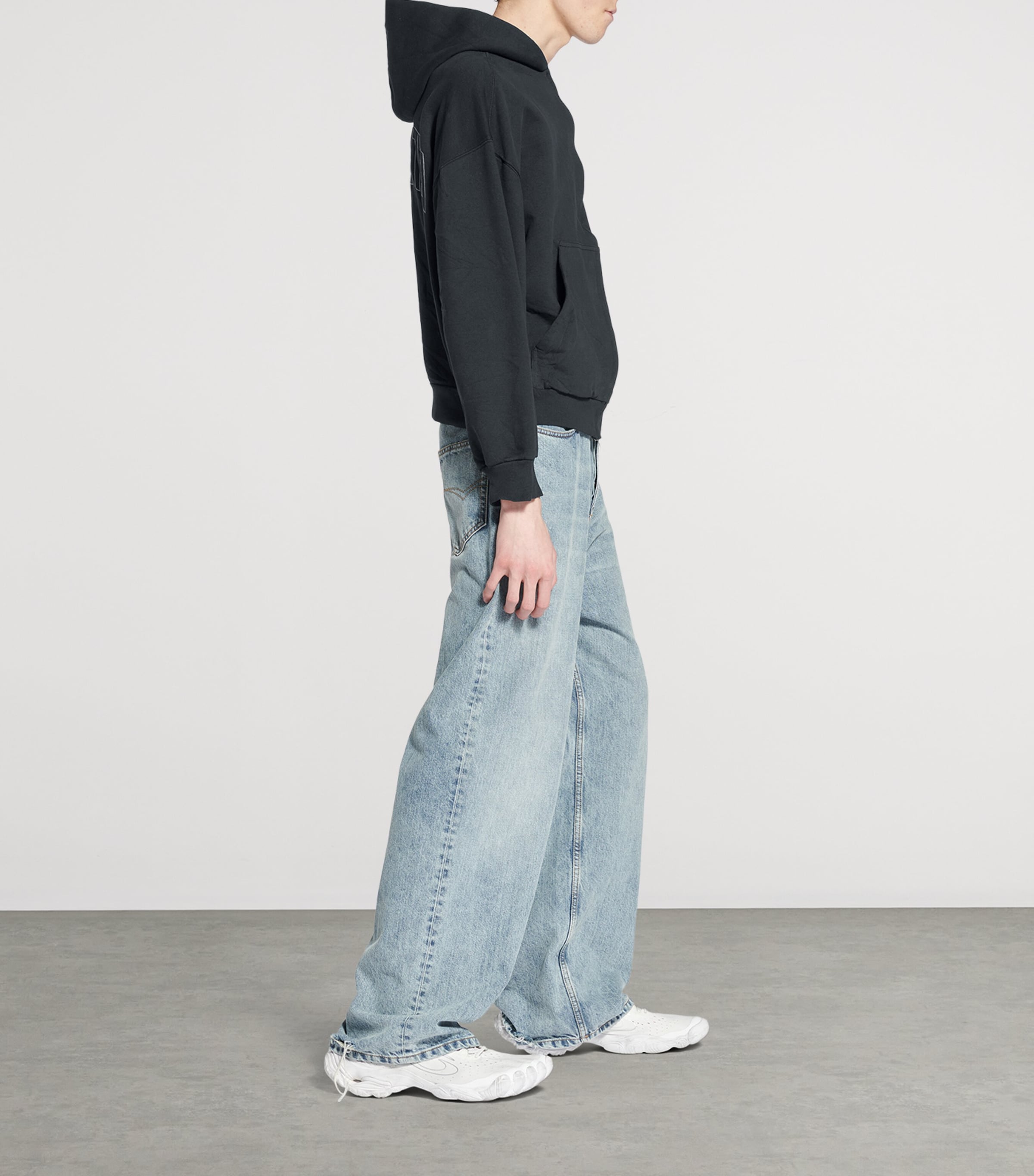 パーカー・フーディ Balenciaga Chalk Cotton Sweatshirt Balenciaga Cotton Lace-Up Hoodie | Harrods US