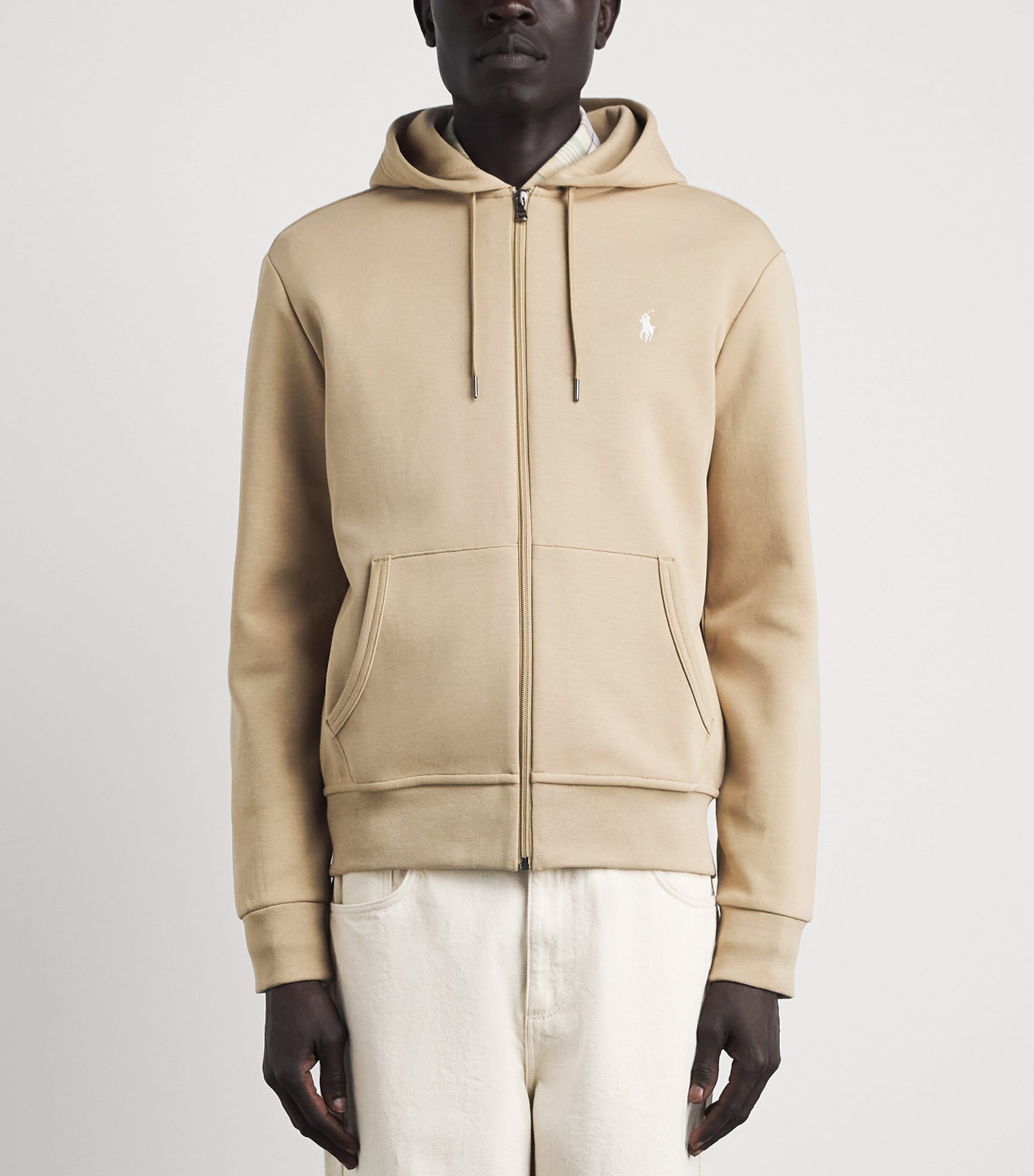 Polo Ralph Lauren Mens Cotton-Blend Logo Zip-Up Hoodie Vintage Image 4