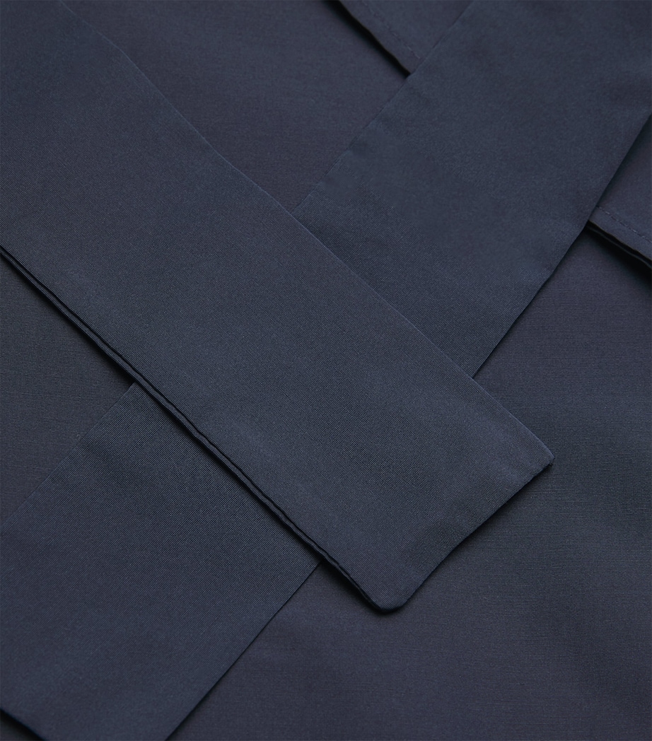 Taffeta Belted Mini Dress NAVY Image 4