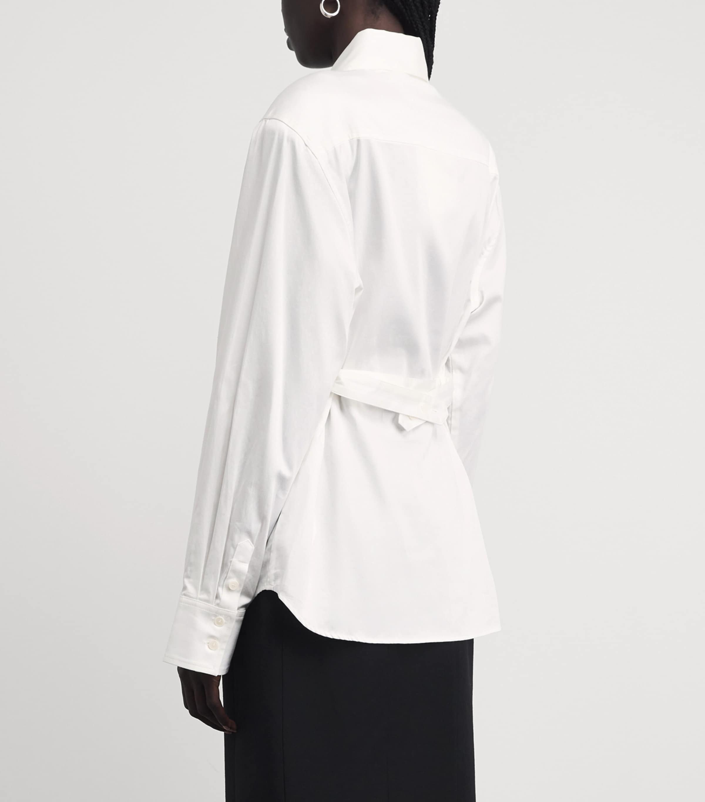 CAMILLA AND MARC Womens Cotton Tarn Shirt Mcrm Cream Image 5