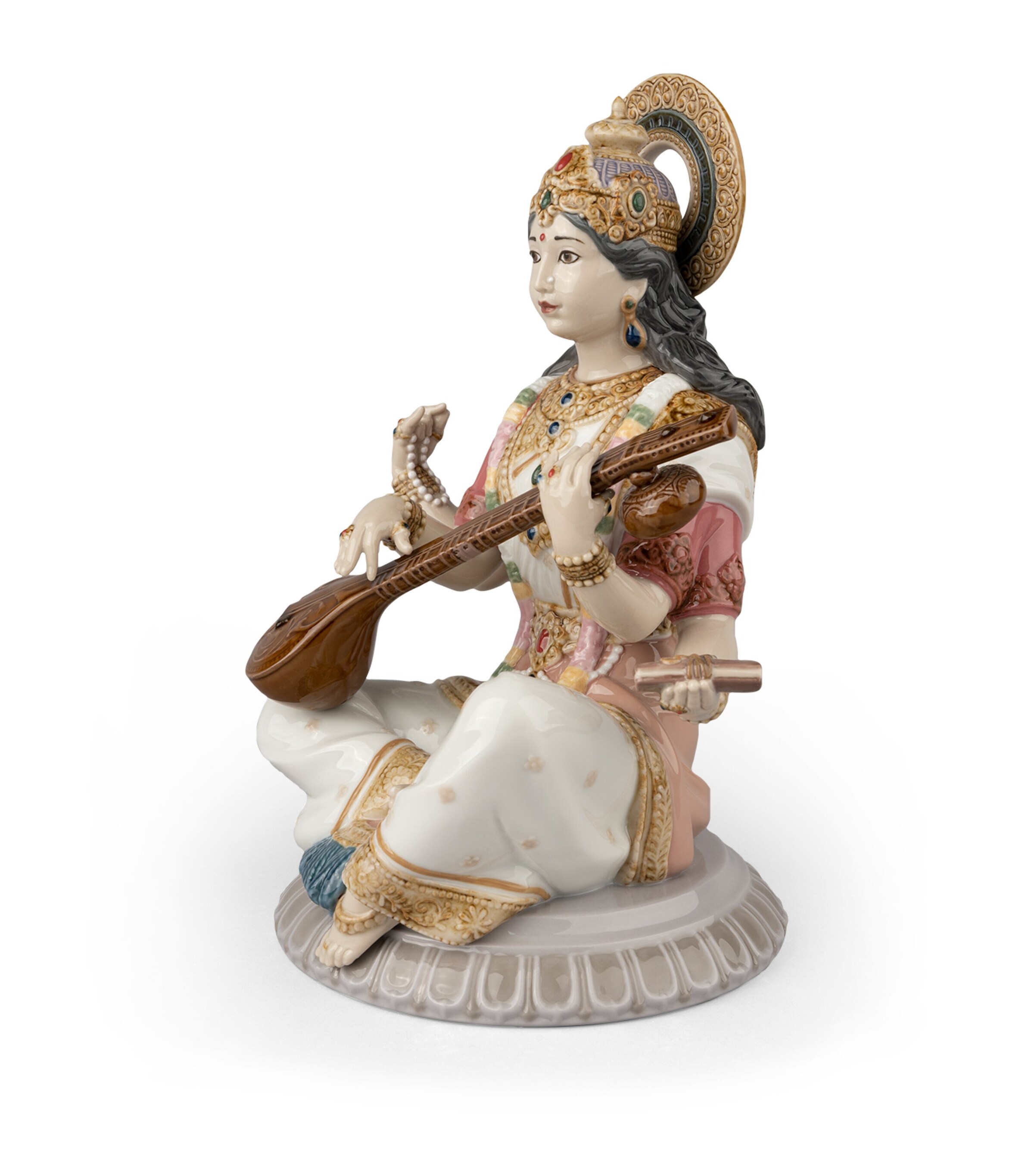 Lladró Goddess Saraswati Figurine Image 3