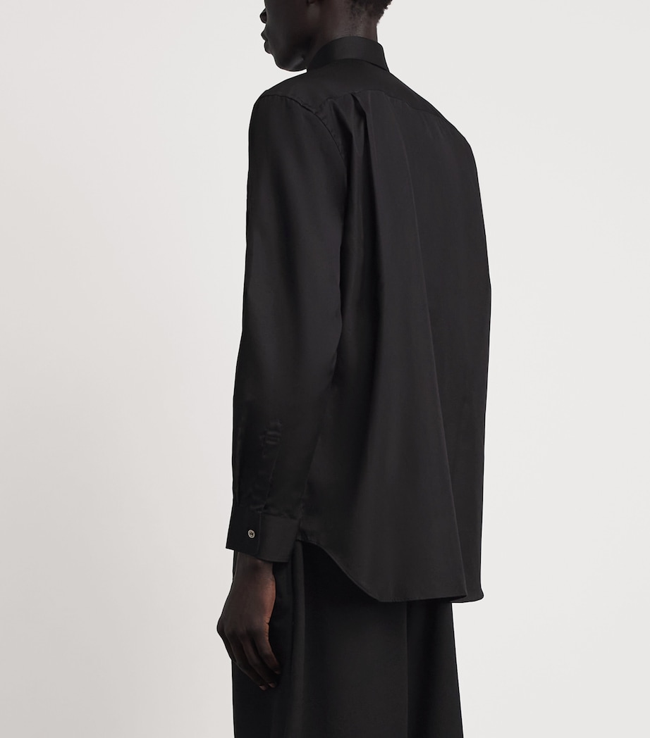 Comme Des Garçons Play Mens Long-Sleeve Heart Shirt Black Image 5